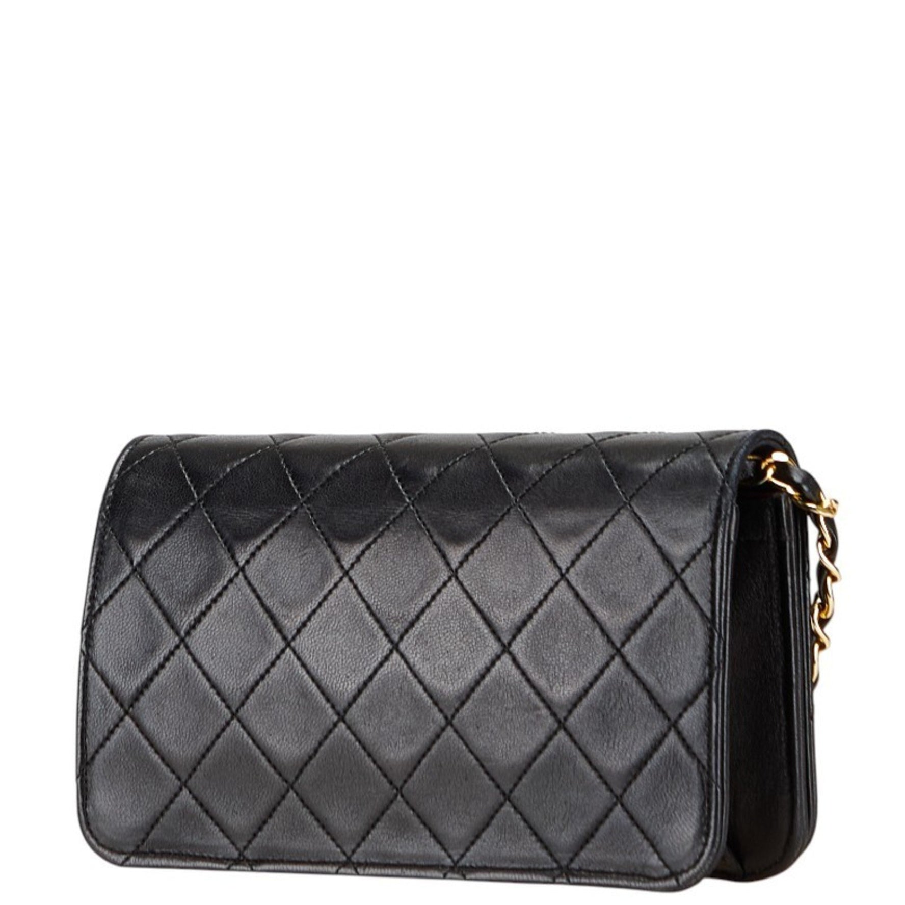 CHANEL Matelasse Coco Mark Chain Shoulder Bag in Lambskin