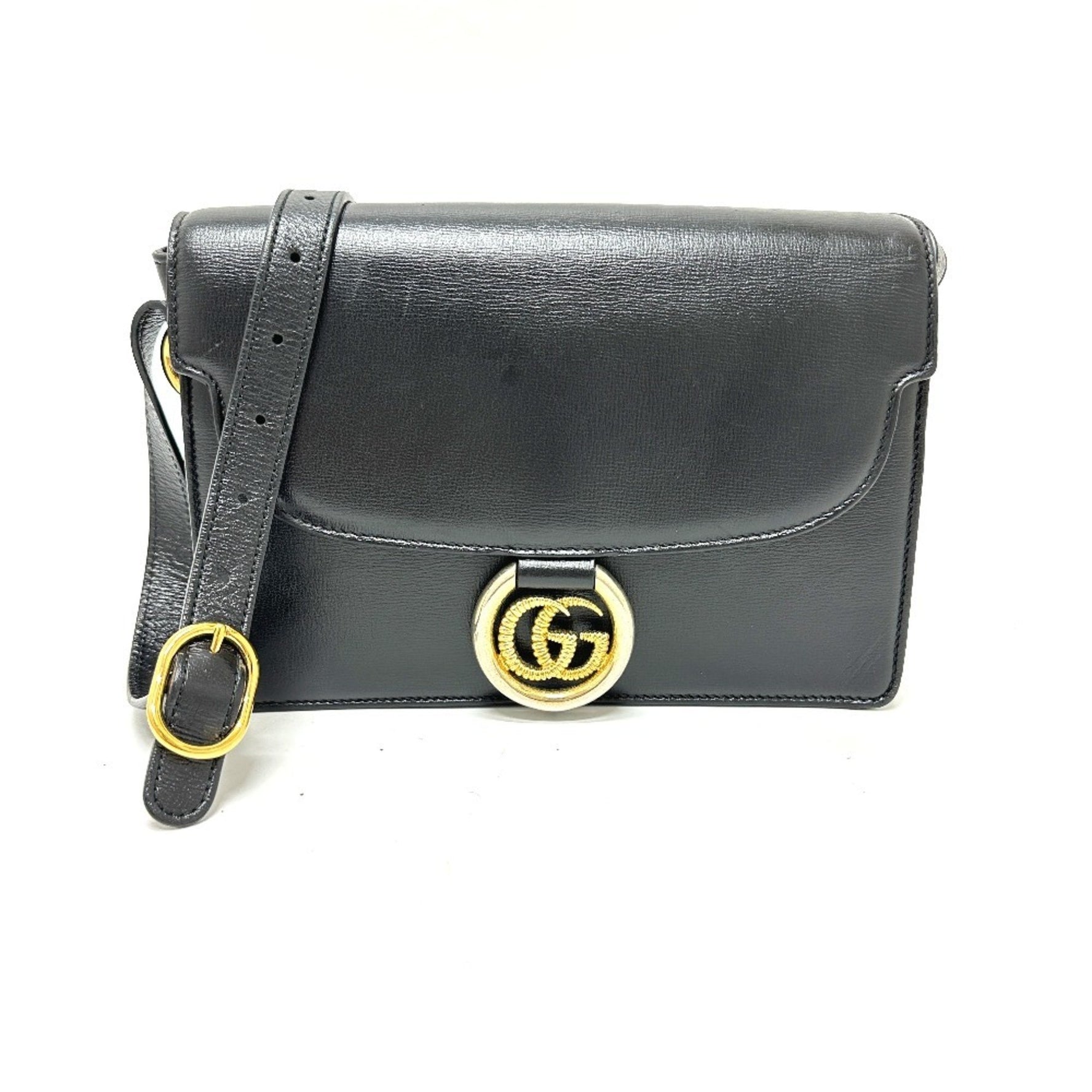 GUCCI GG Marmont Shoulder Bag Leather