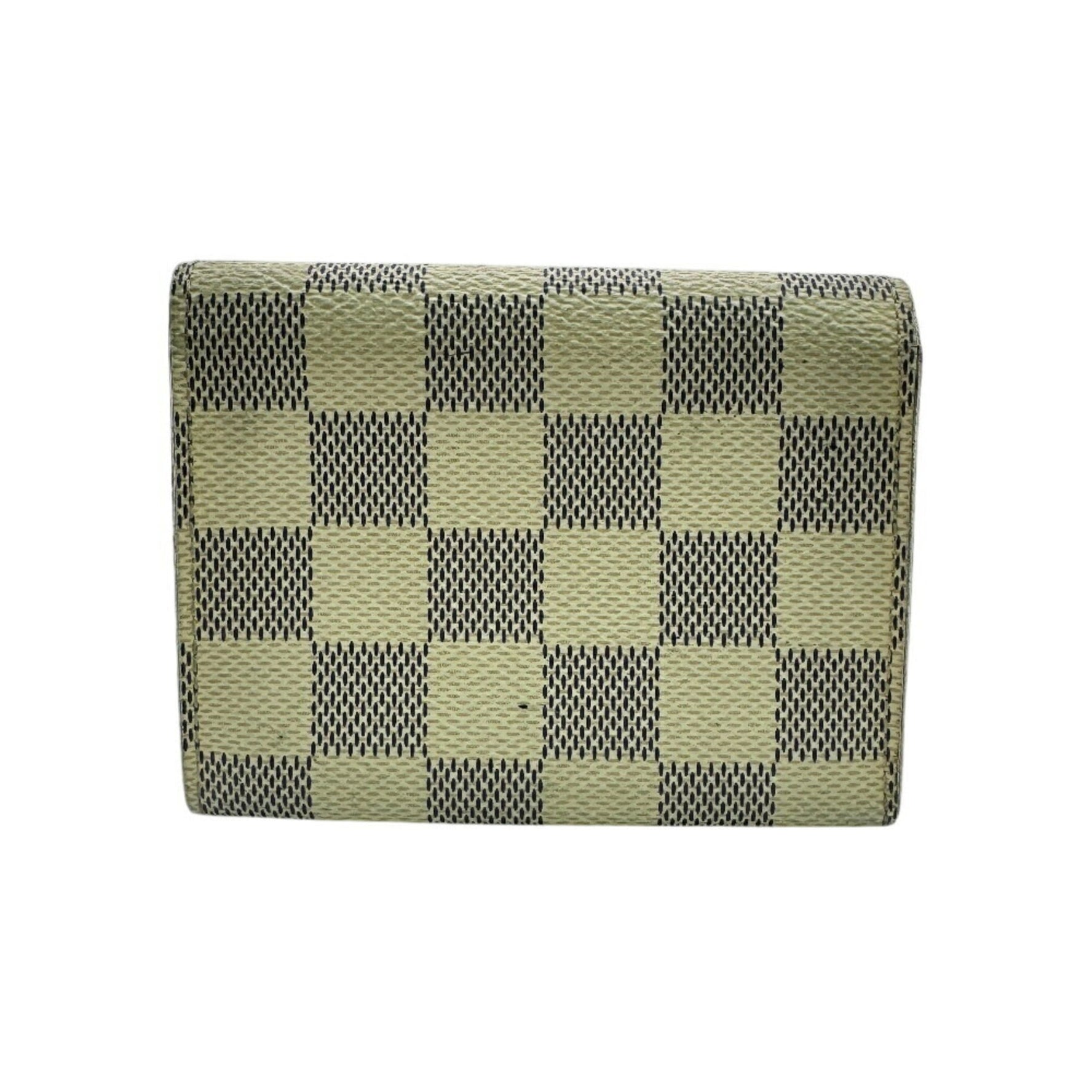 LOUIS VUITTON Envelope Carte de Visite Damier Card Case White Unisex