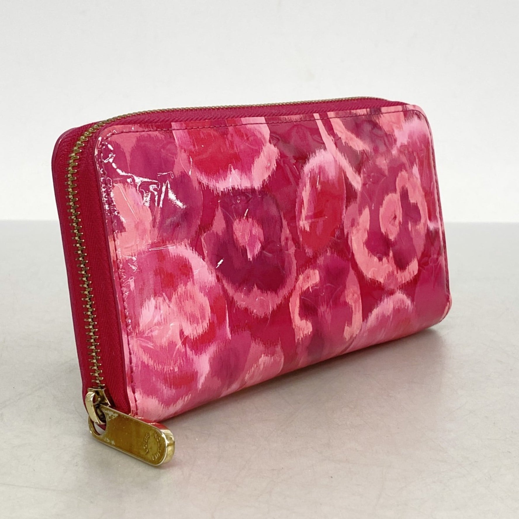 Louis Vuitton Vernis Ikat Flower Zippy Wallet Rose Andean