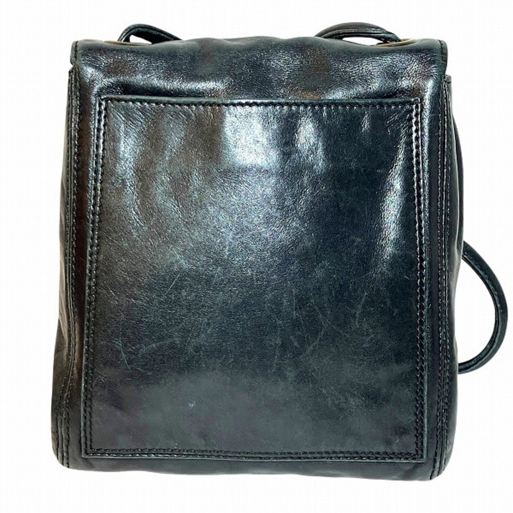 CHANEL Coco Mark Leather Black Shoulder Bag for Women