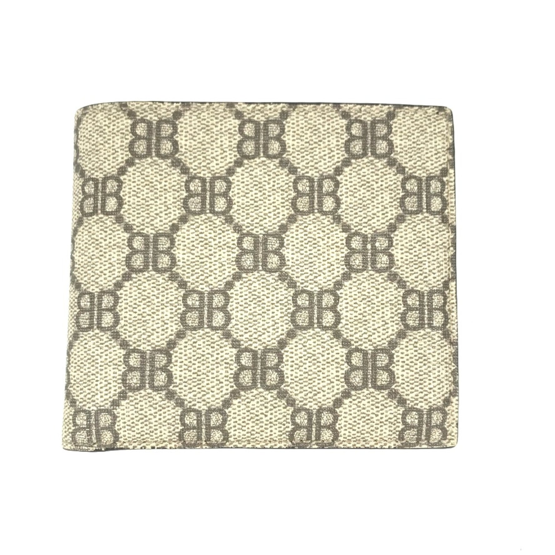 Gucci BALENCIAGA Balenciaga collaboration Compact wallet Folded wallet Beige