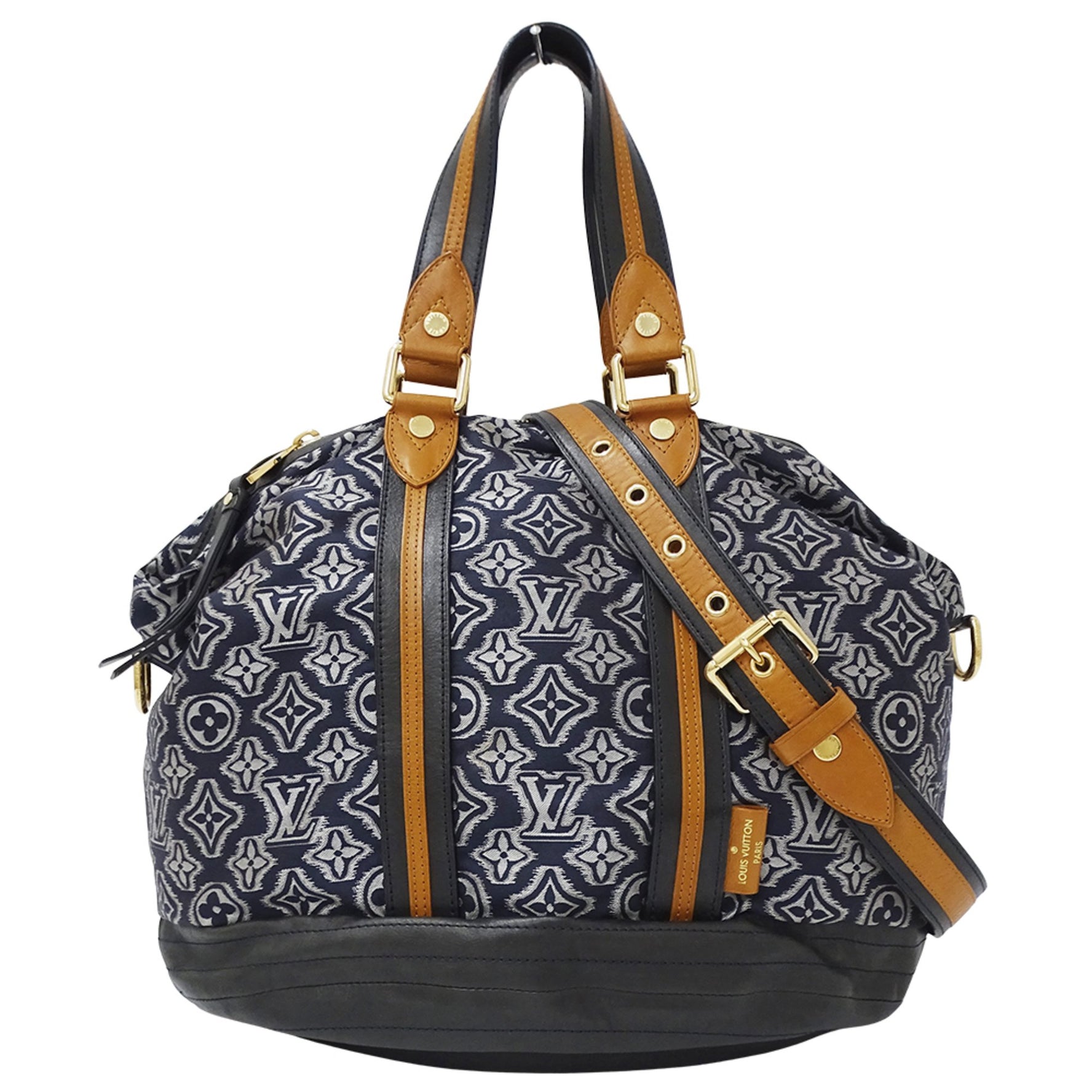 Louis Vuitton Aviator Marine Handbag/Shoulder Bag from the 2010 Pre-Fall Collection. Monogram print, large capacity.