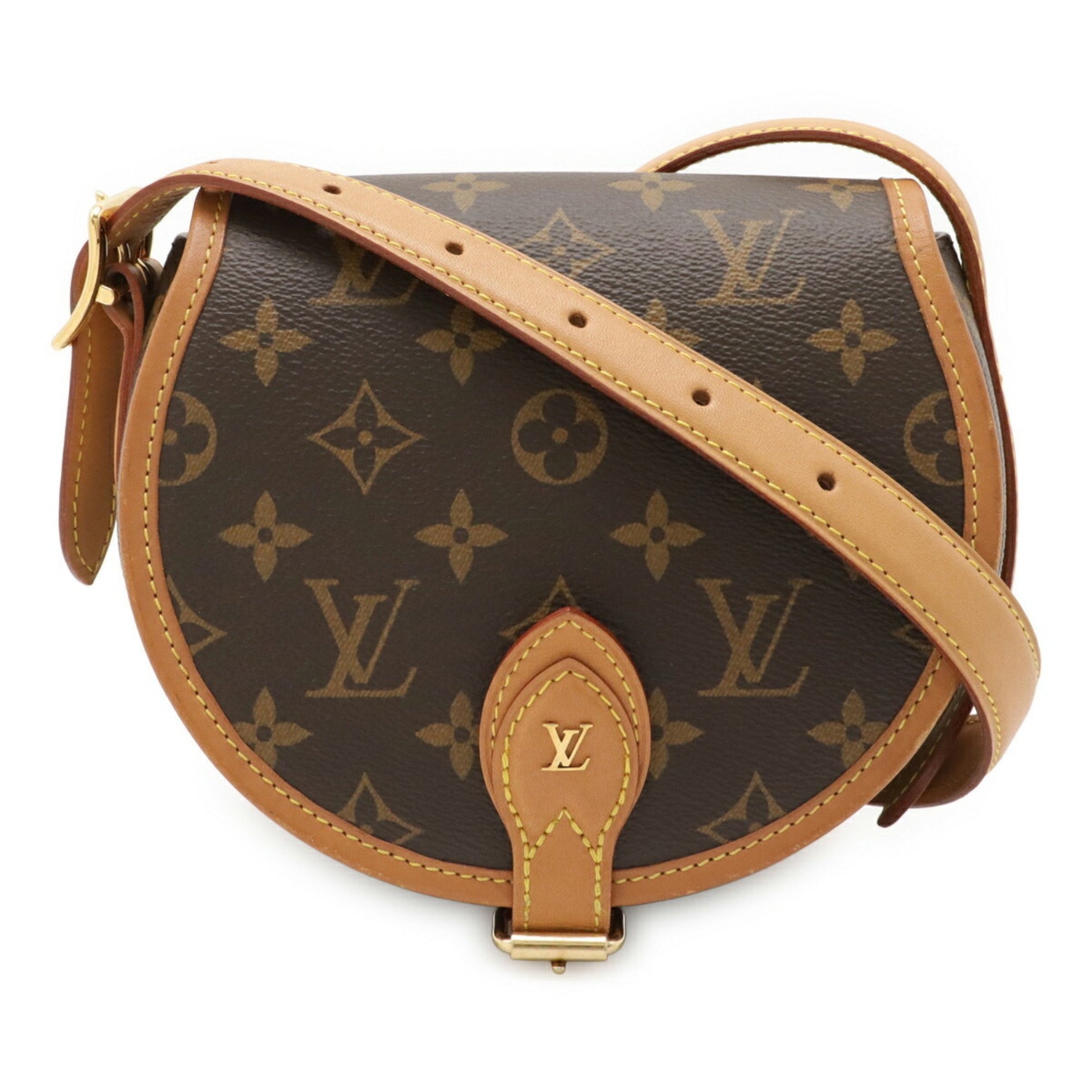LOUIS VUITTON Monogram Tan Blanc Shoulder Bag Pochette