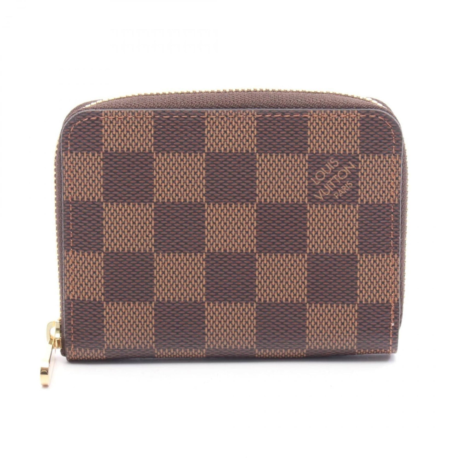 Louis Vuitton Zippy Coin Purse in Damier Ebene Rose Ballerine Leather, Brown