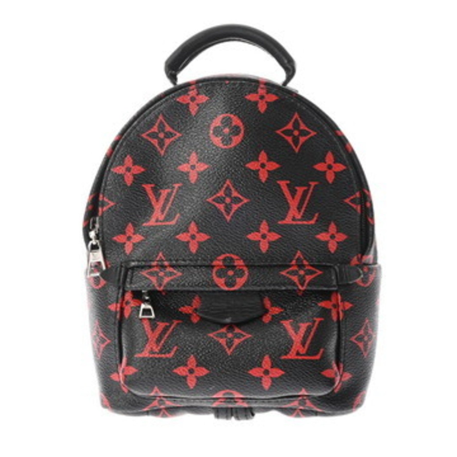 LOUIS VUITTON Monogram Palm Springs Mini Enfla Rouge Canvas Backpack/Daypack