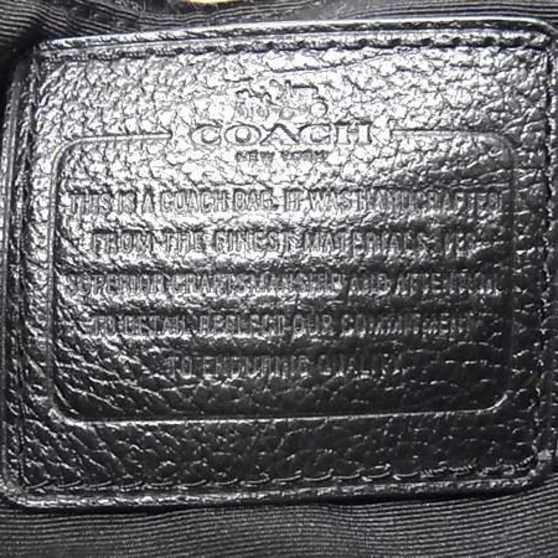COACH Shoulder Bag Leather