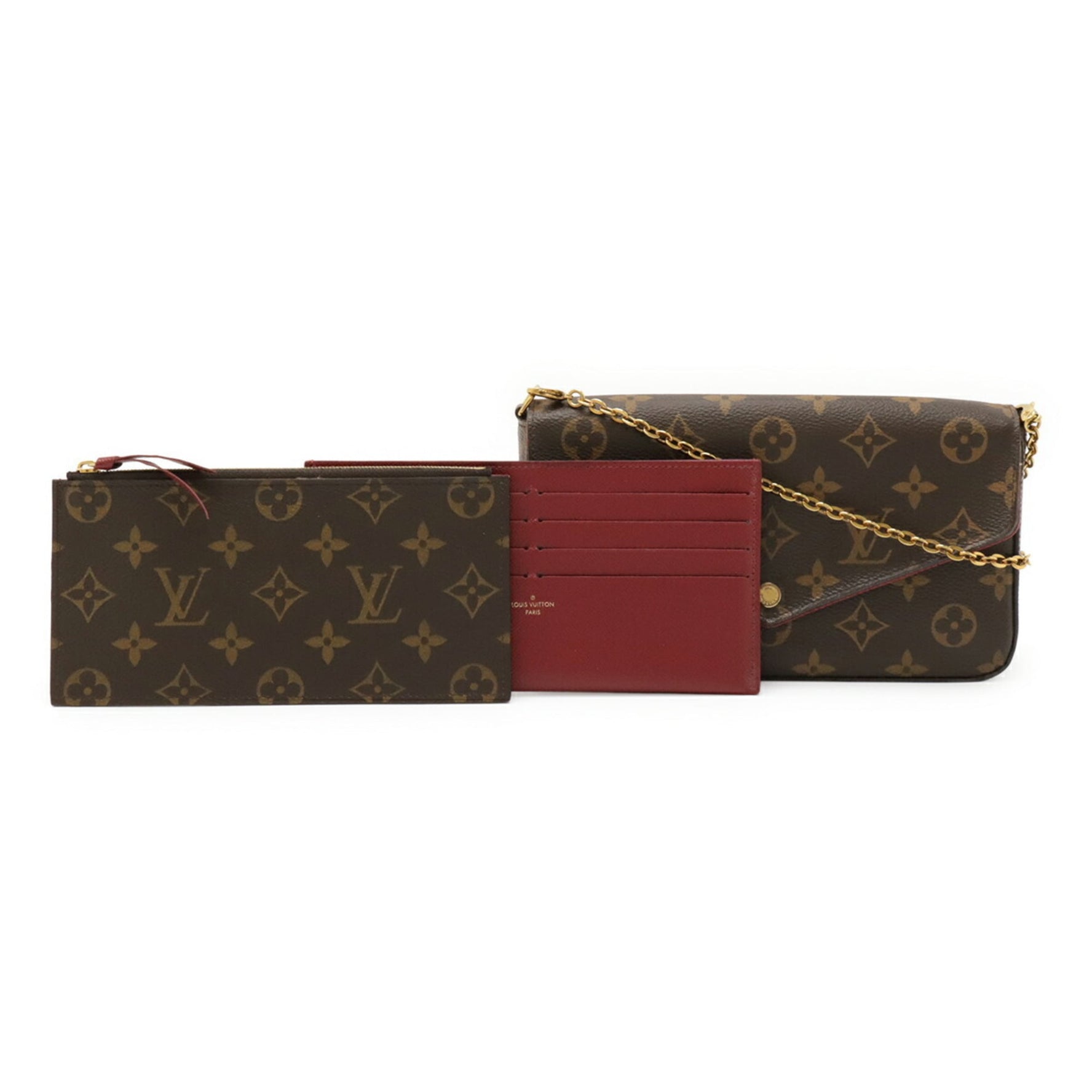 LOUIS VUITTON Monogram Pochette Felicie Shoulder Bag/Clutch Bag
