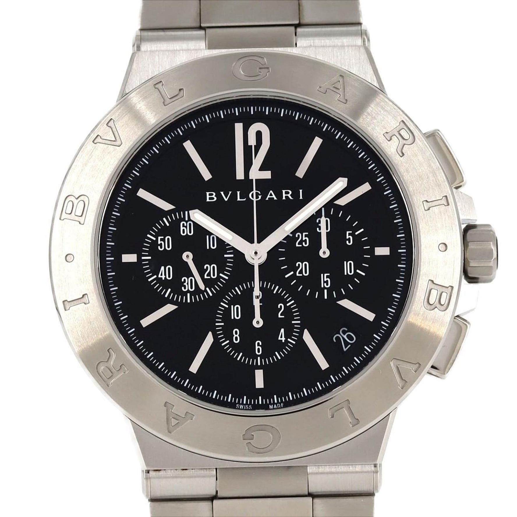 Bvlgari Diagono Velocissimo Stainless Steel Automatic Watch