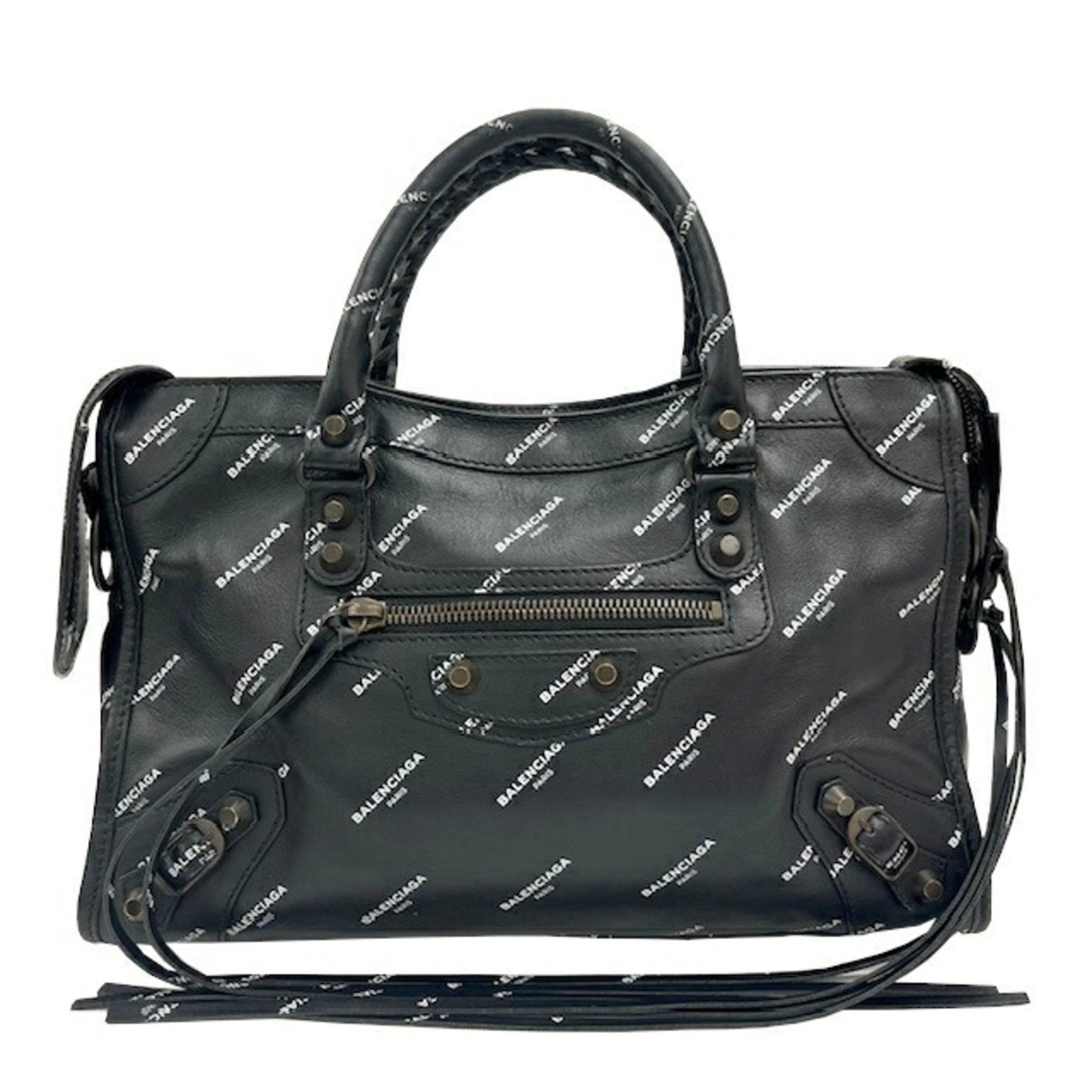 BALENCIAGA Classic City Small Leather Bag Black Women's