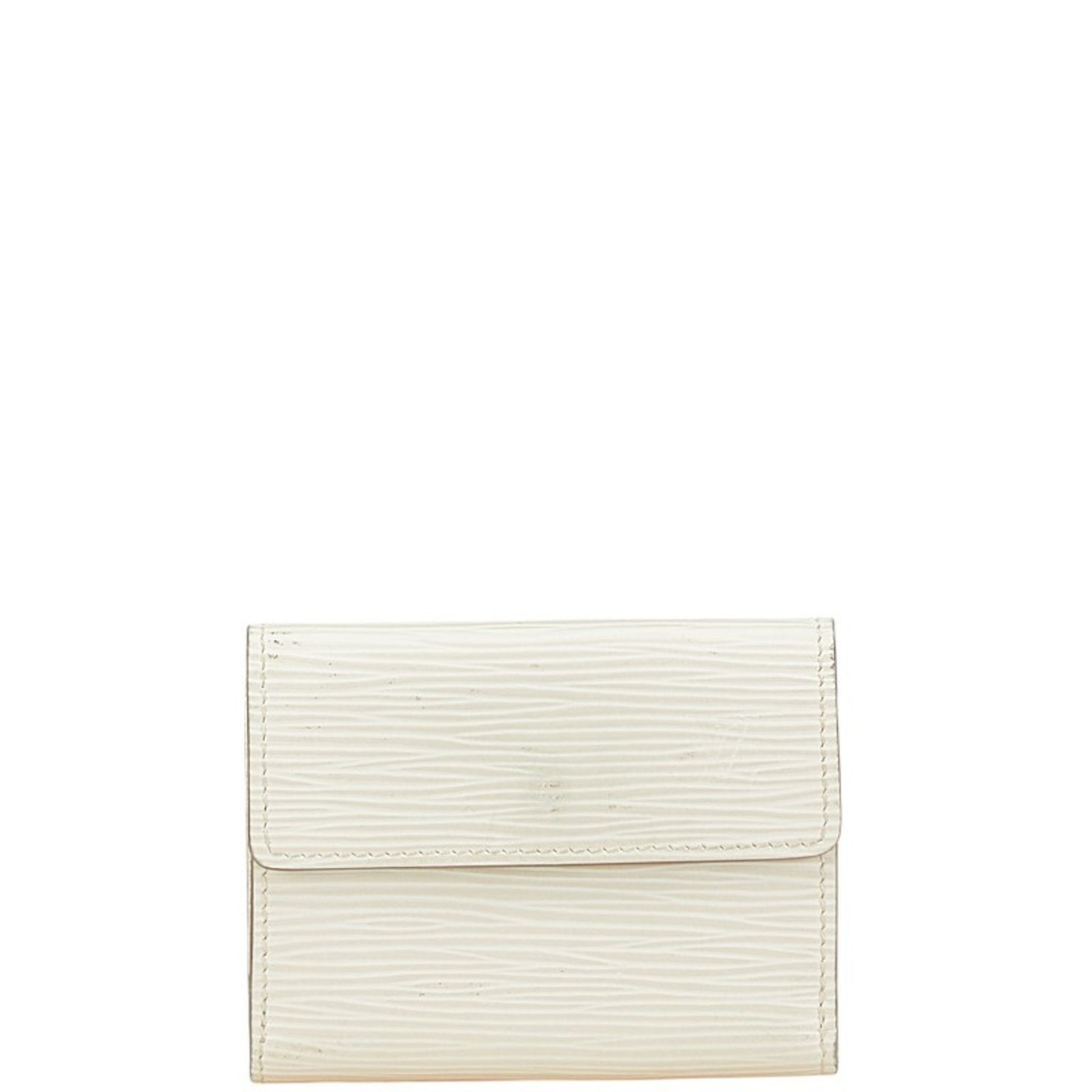 Louis Vuitton Epi Ludlow Coin Case Ivory White Leather