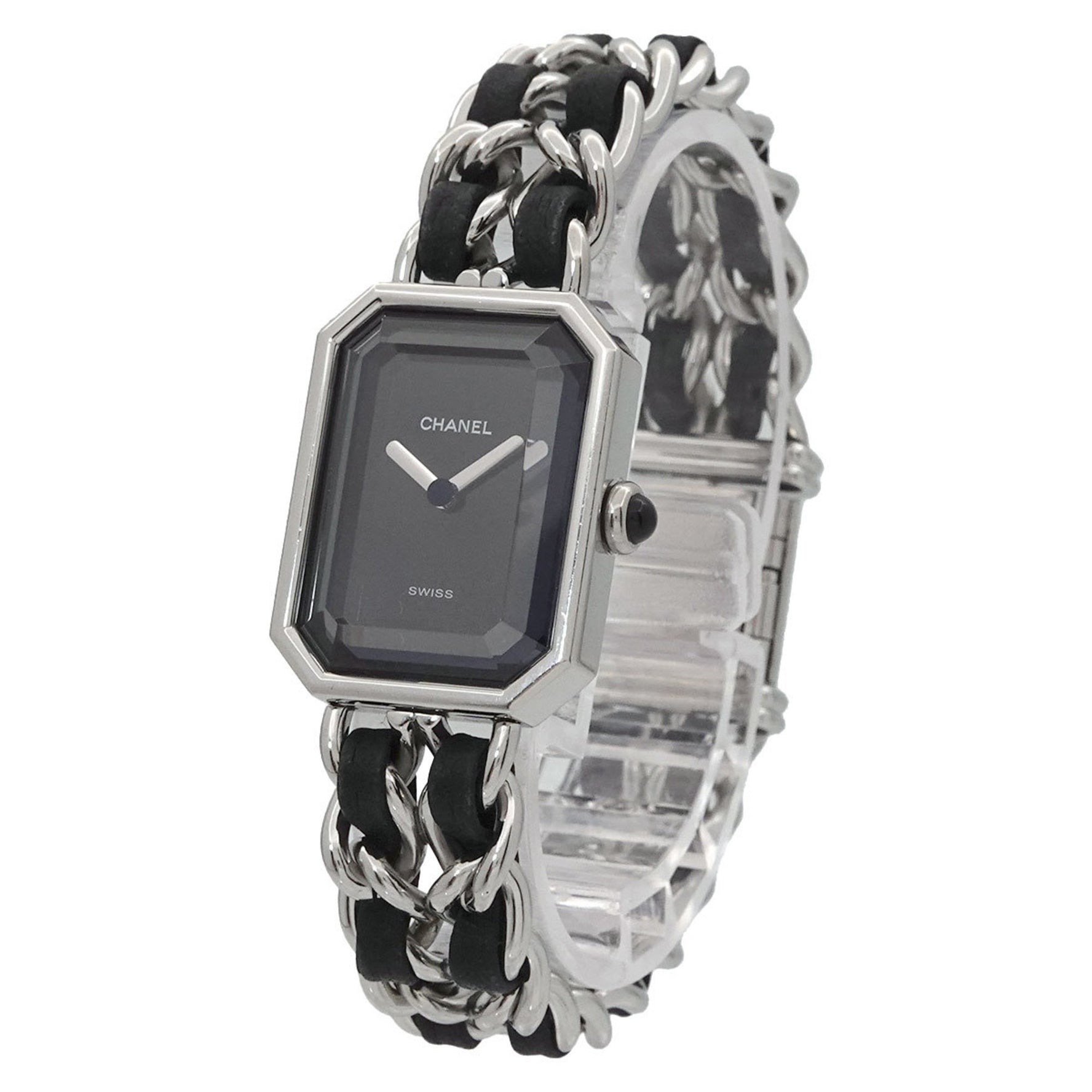 CHANEL Premiere Women's Watch, Size M, H0451, Black and Silver, Quartz Movement