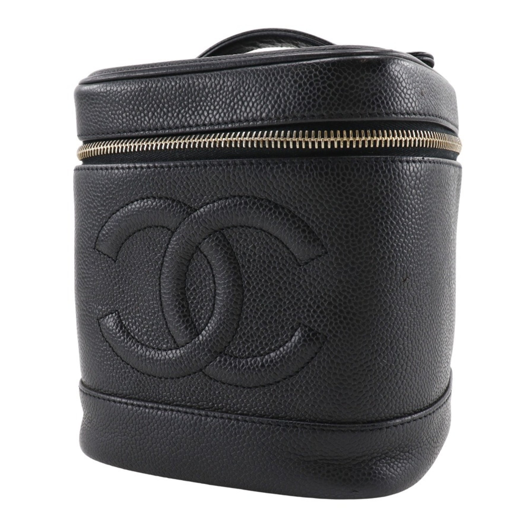 CHANEL Vanity handbag, caviar skin