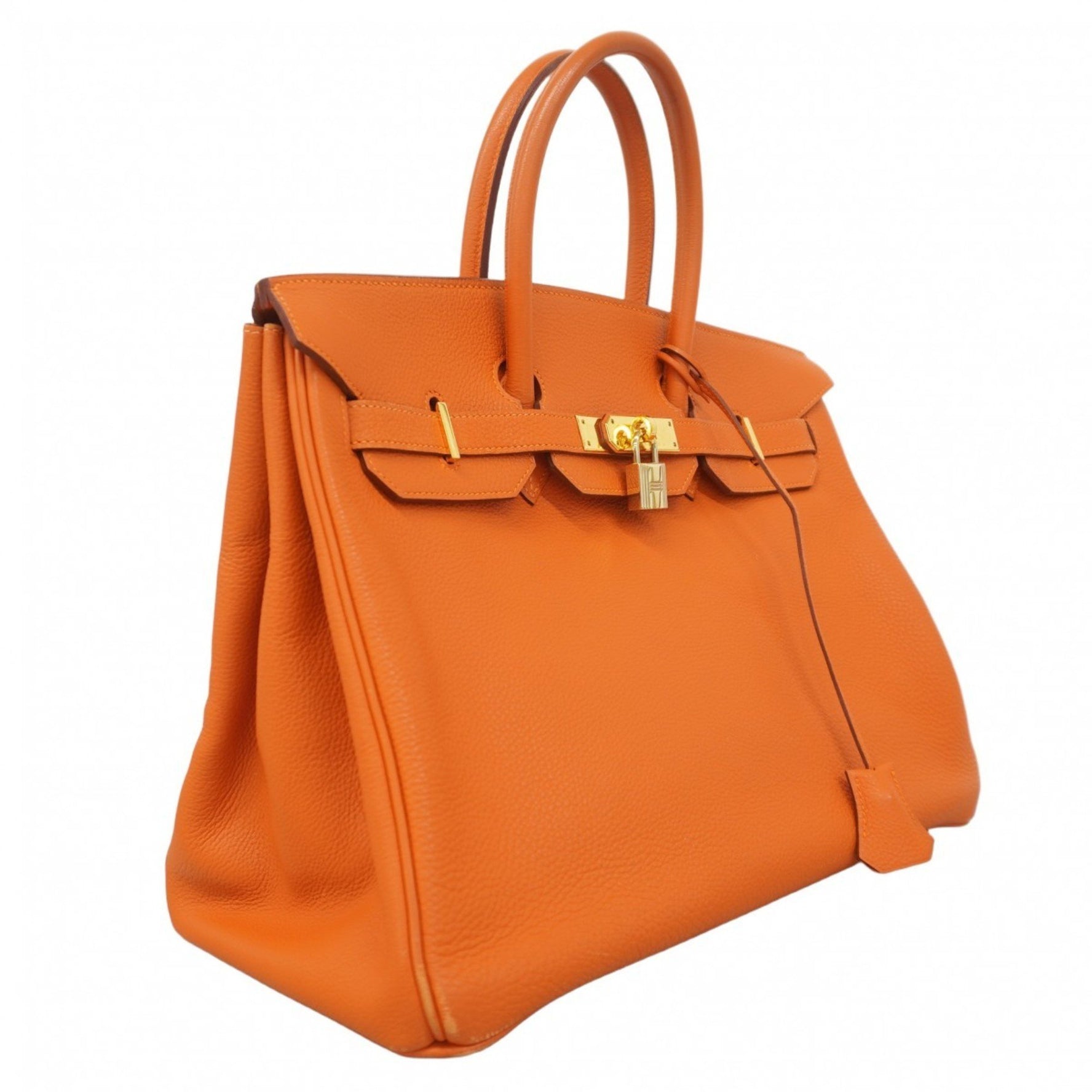 Hermes handbag Birkin 35 Togo orange F stamped ladies