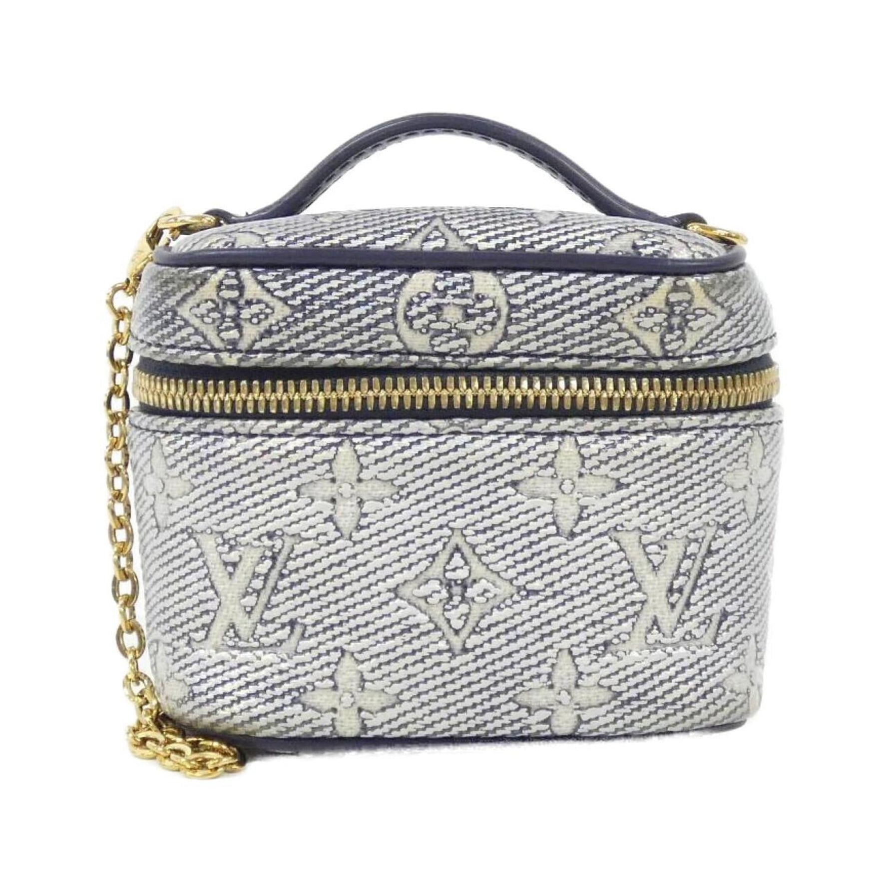 Louis Vuitton Monogram Laminated Jacquard Micro Vanity Shoulder Bag