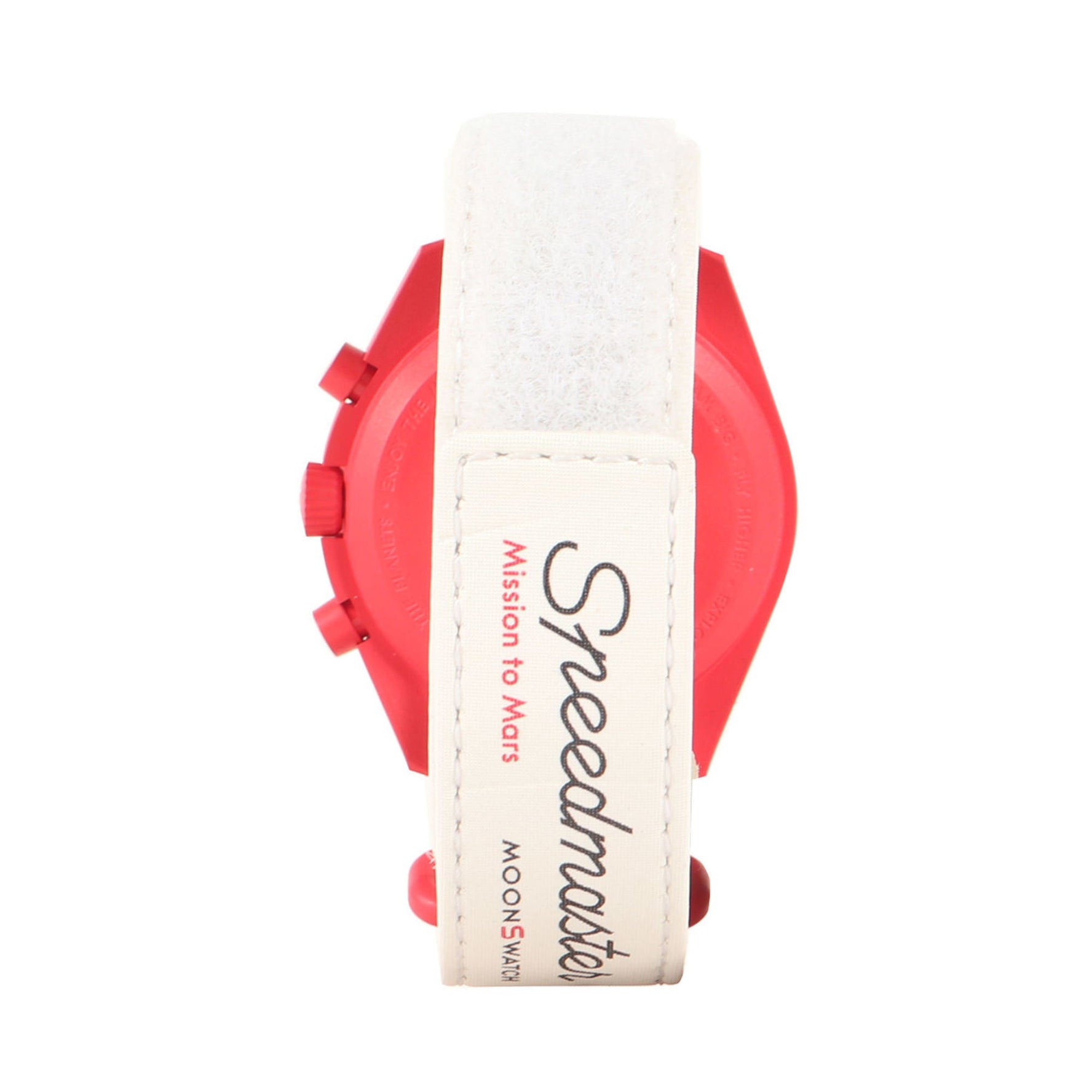 OMEGA Swatch MISSION TO THE MARS Watch (SO33R100) Red White Collaboration