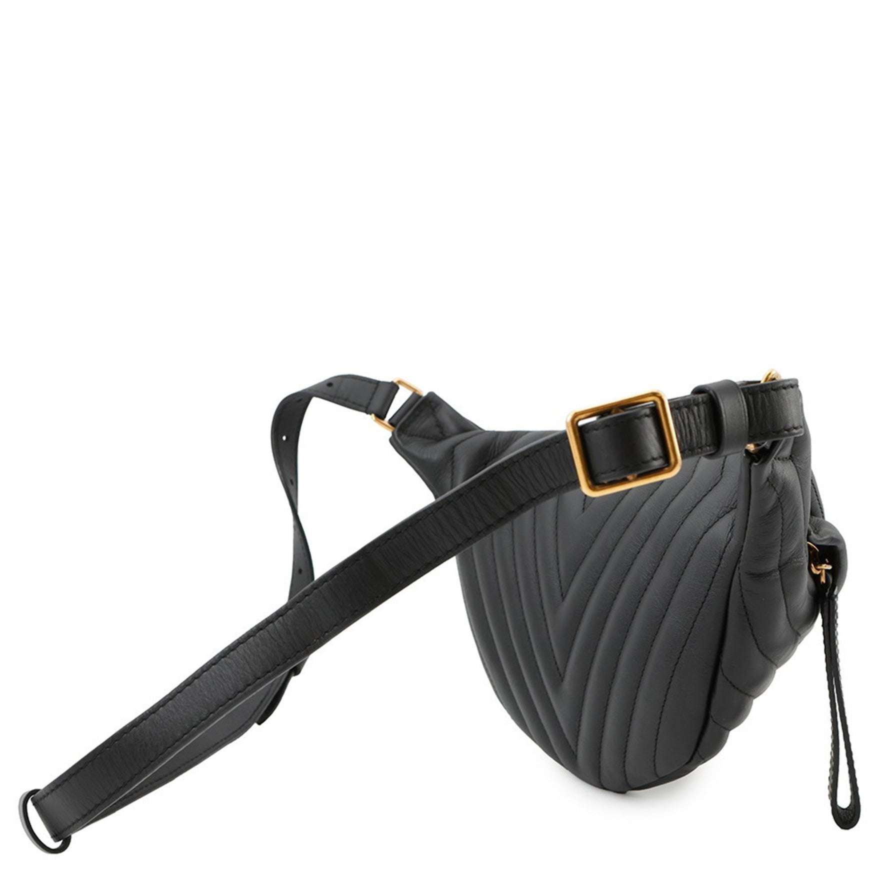 Louis Vuitton New Wave Calf Leather Bumbag Waist Bag in Black