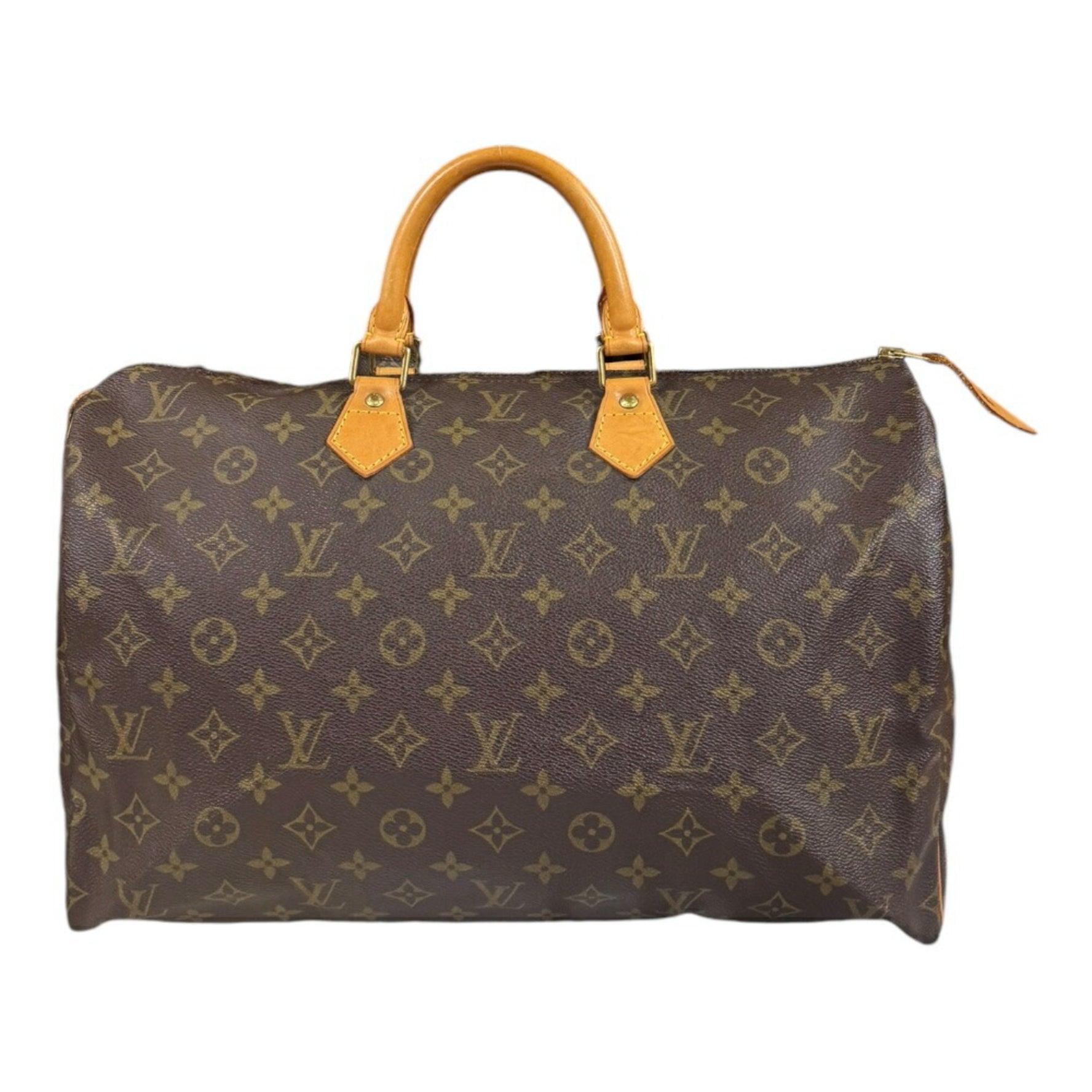 Louis Vuitton Speedy 40 Monogram Handbag Canvas Brown Women's LOUIS VUITTON