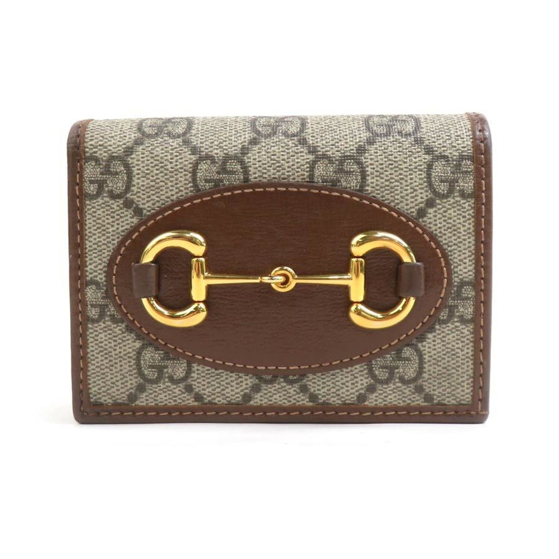 Gucci Horsebit Bifold Wallet in GG Supreme Canvas