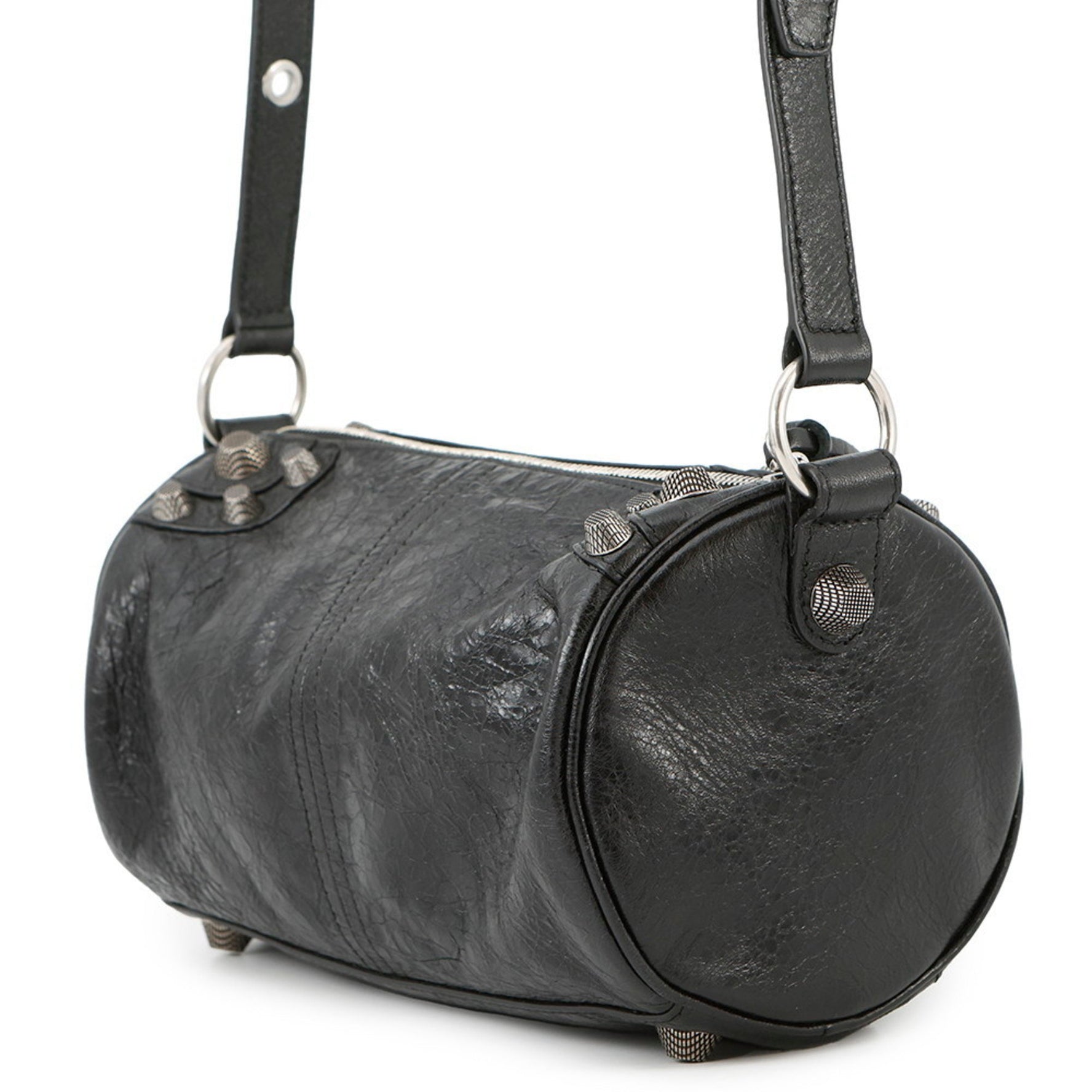 Balenciaga Le Cagoule Cylinder Leather Shoulder Bag