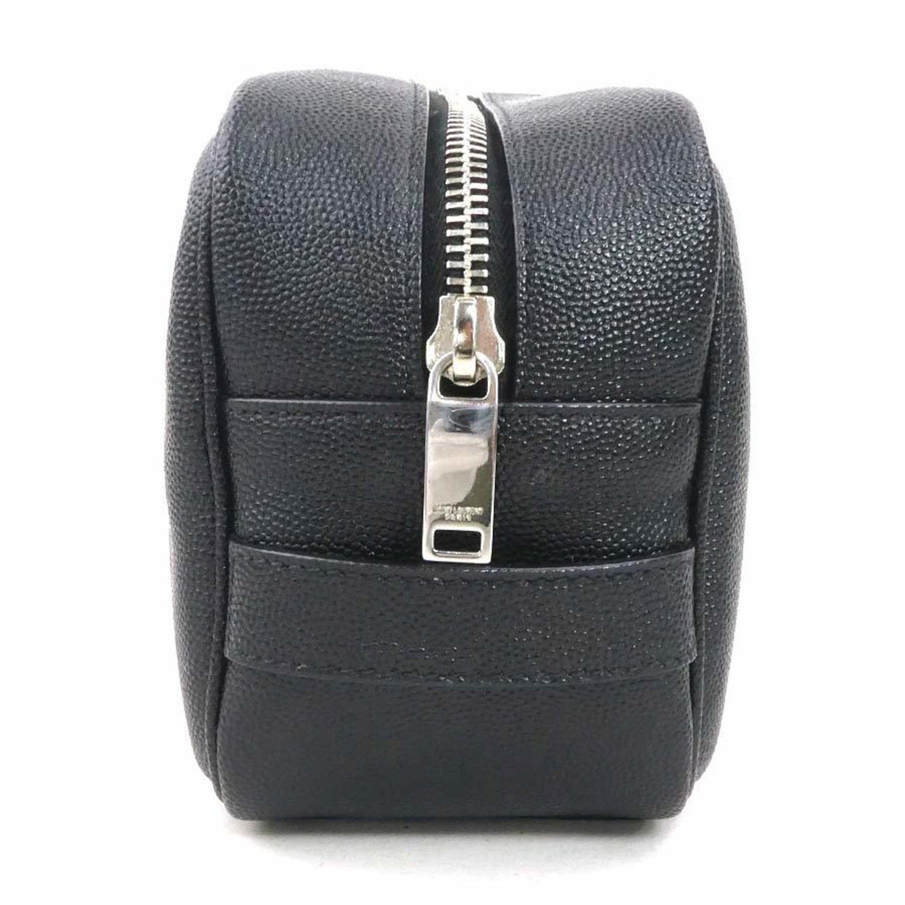Saint Laurent SAINT LAURENT Pouch Leather Black Men's Women's 56186a