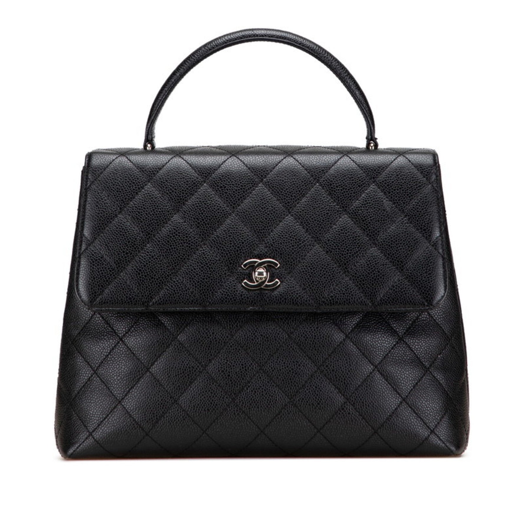 CHANEL Matelasse Coco Mark Handbag in Caviar Skin
