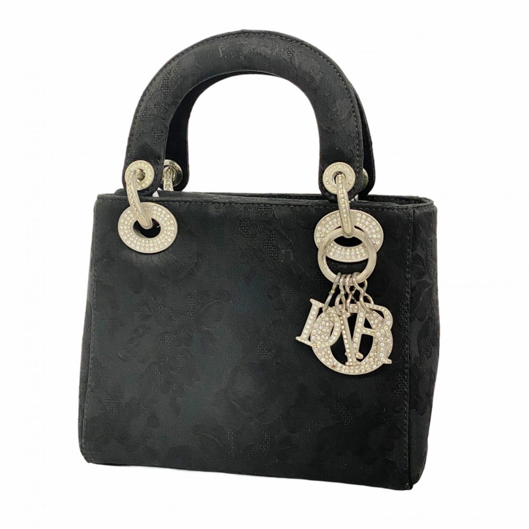 Christian Dior Lady Nylon Canvas Handbag