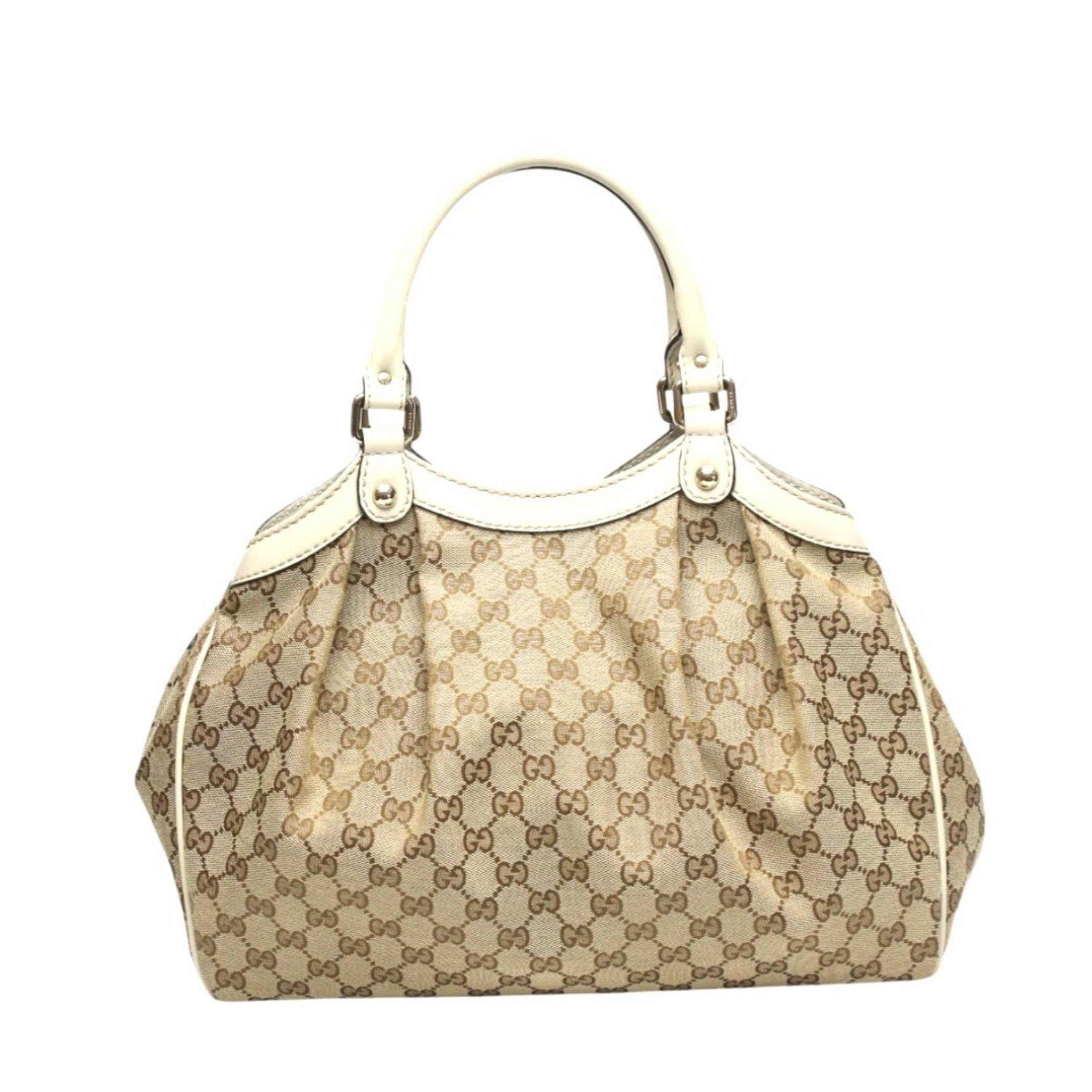 GUCCI Handbag GG Pattern Sukey Canvas Brown