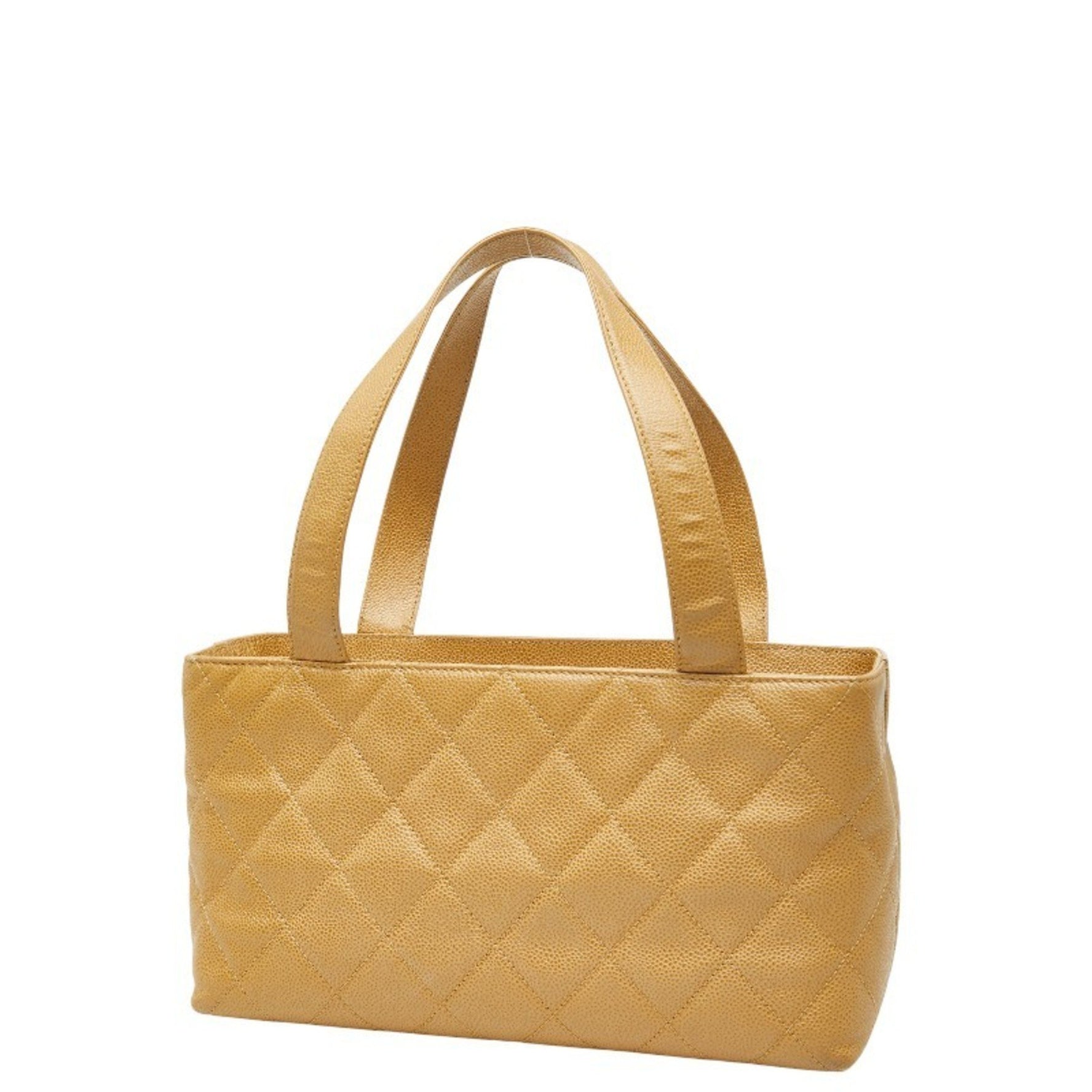 CHANEL Coco Mark Matelasse Tote Bag Handbag Caviar Skin