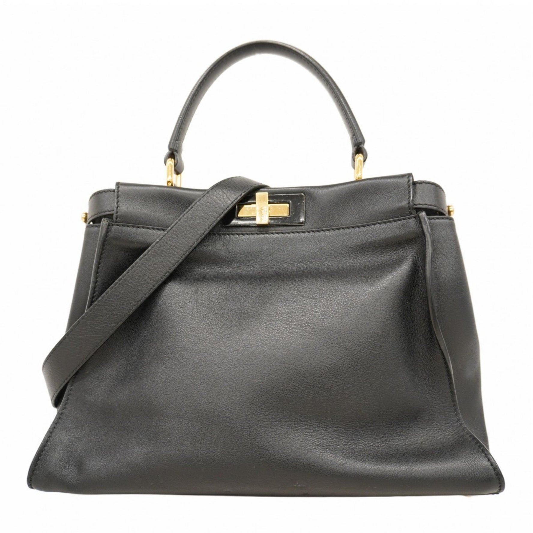 Fendi Peekaboo Leather Handbag