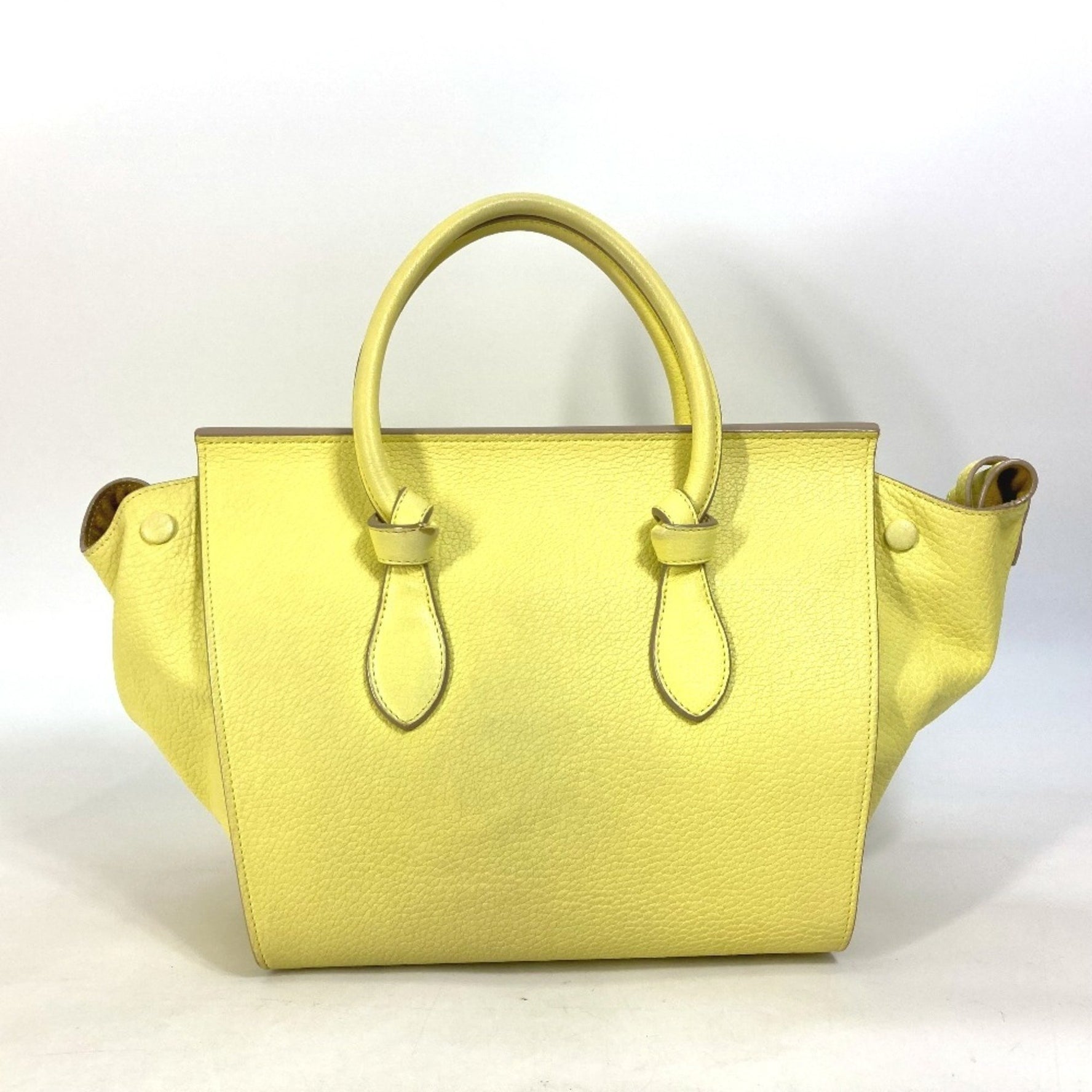 CELINE Tote Bag, Belt Tie Mini Handbag, Leather