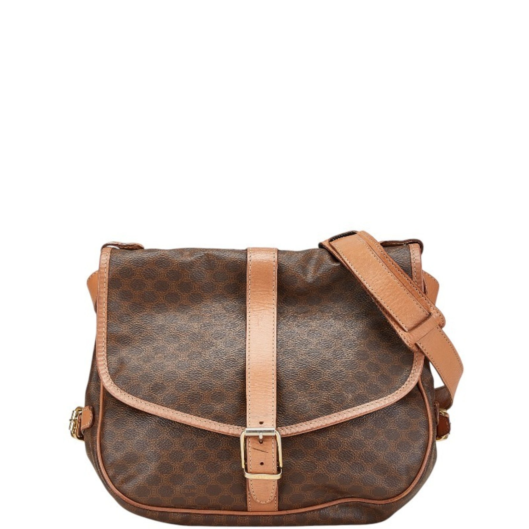 Celine Macadam Shoulder Bag PVC Leather