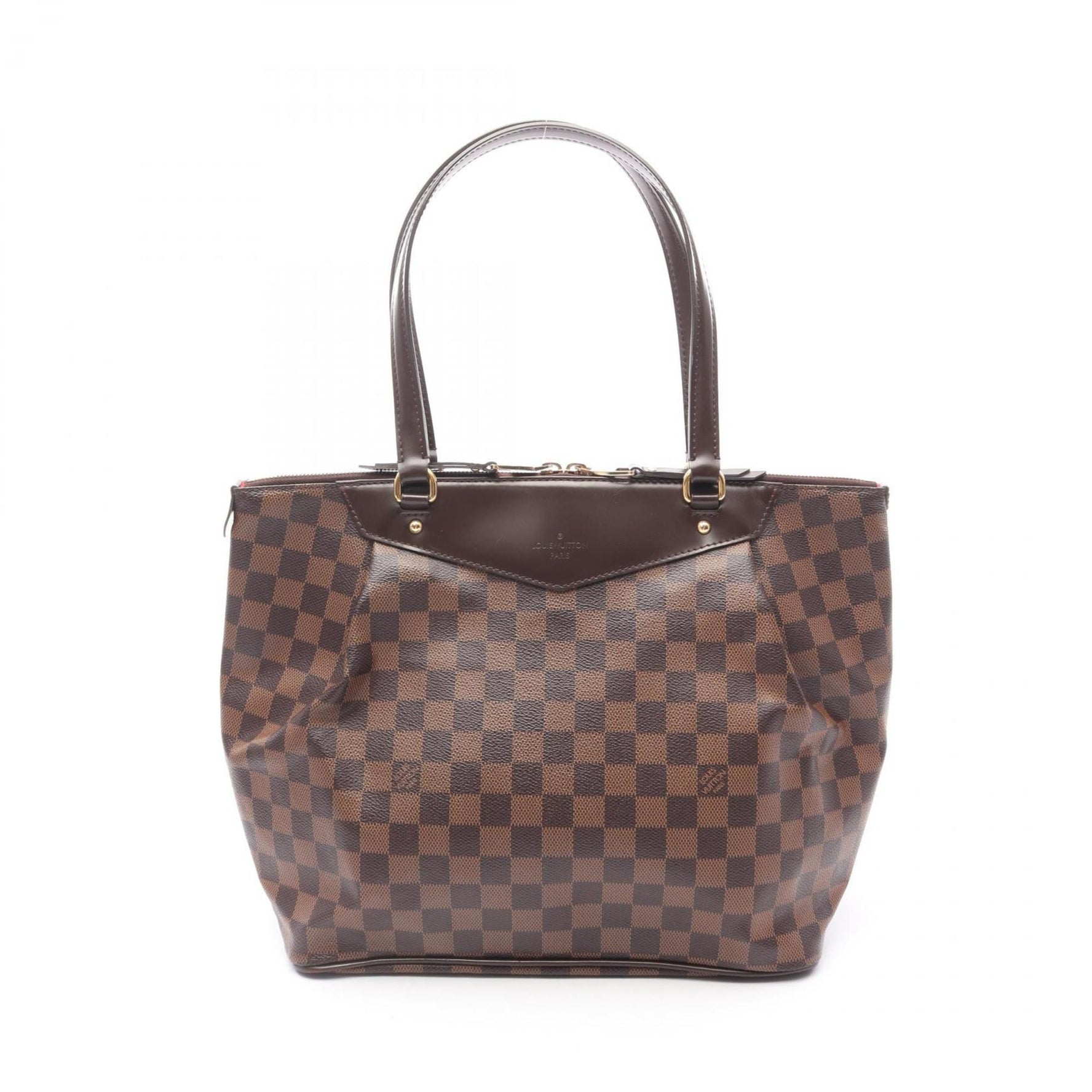 Louis Vuitton Westminster GM Damier Ebene Tote Bag Coated Canvas Leather