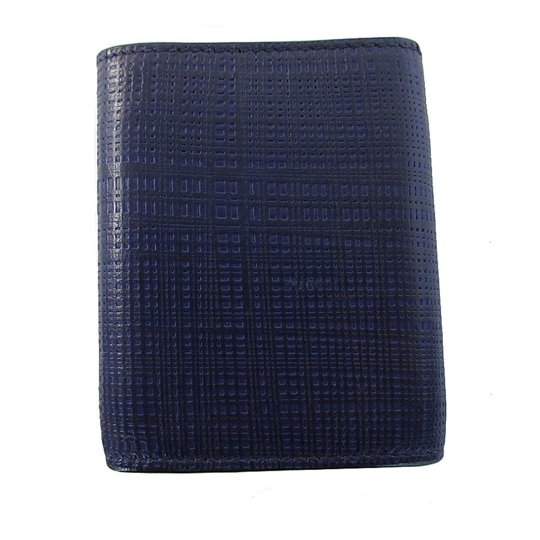LOEWE Tri-fold wallet Compact Anagram Leather Navy blue