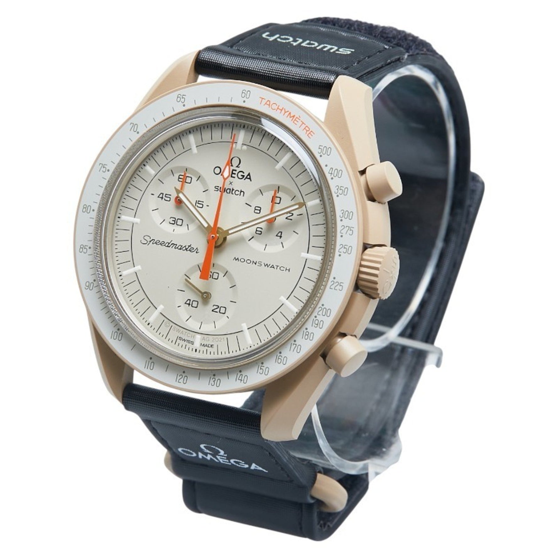 OMEGA x Swatch MoonSwatch Mission to Jupiter Watch Quartz Dial Ceramic Nylon