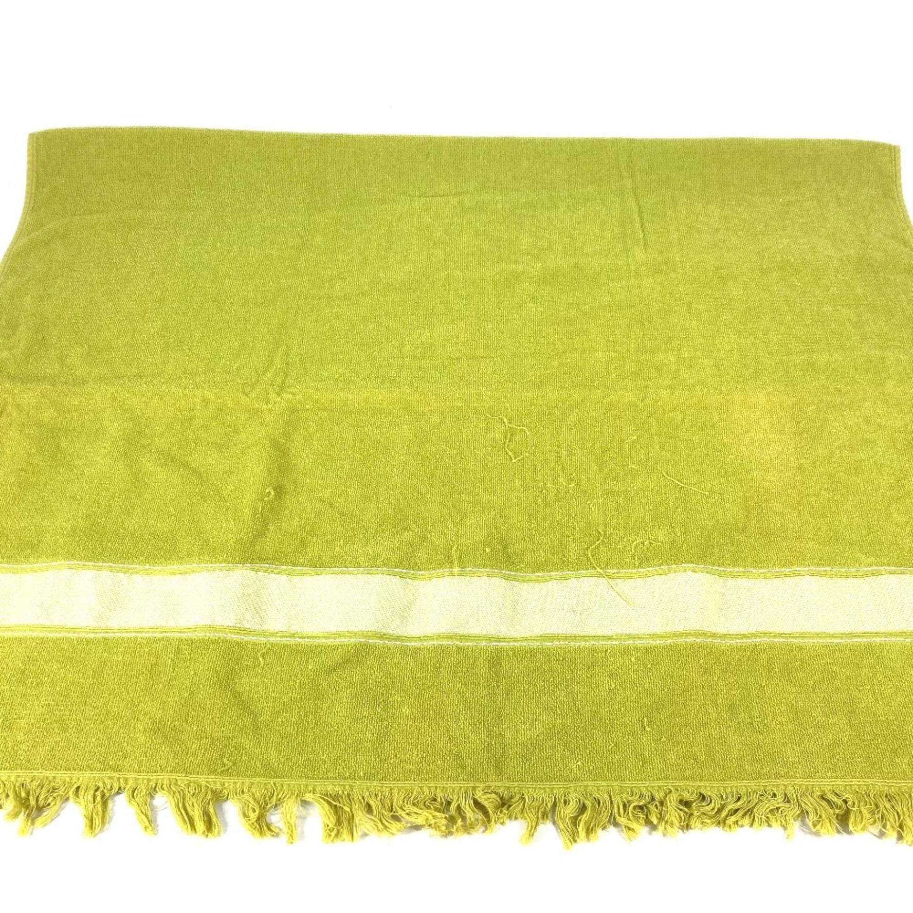 HERMES Hermes Bath Towel Knee Blanket Yachting Beach Cotton Women's Green