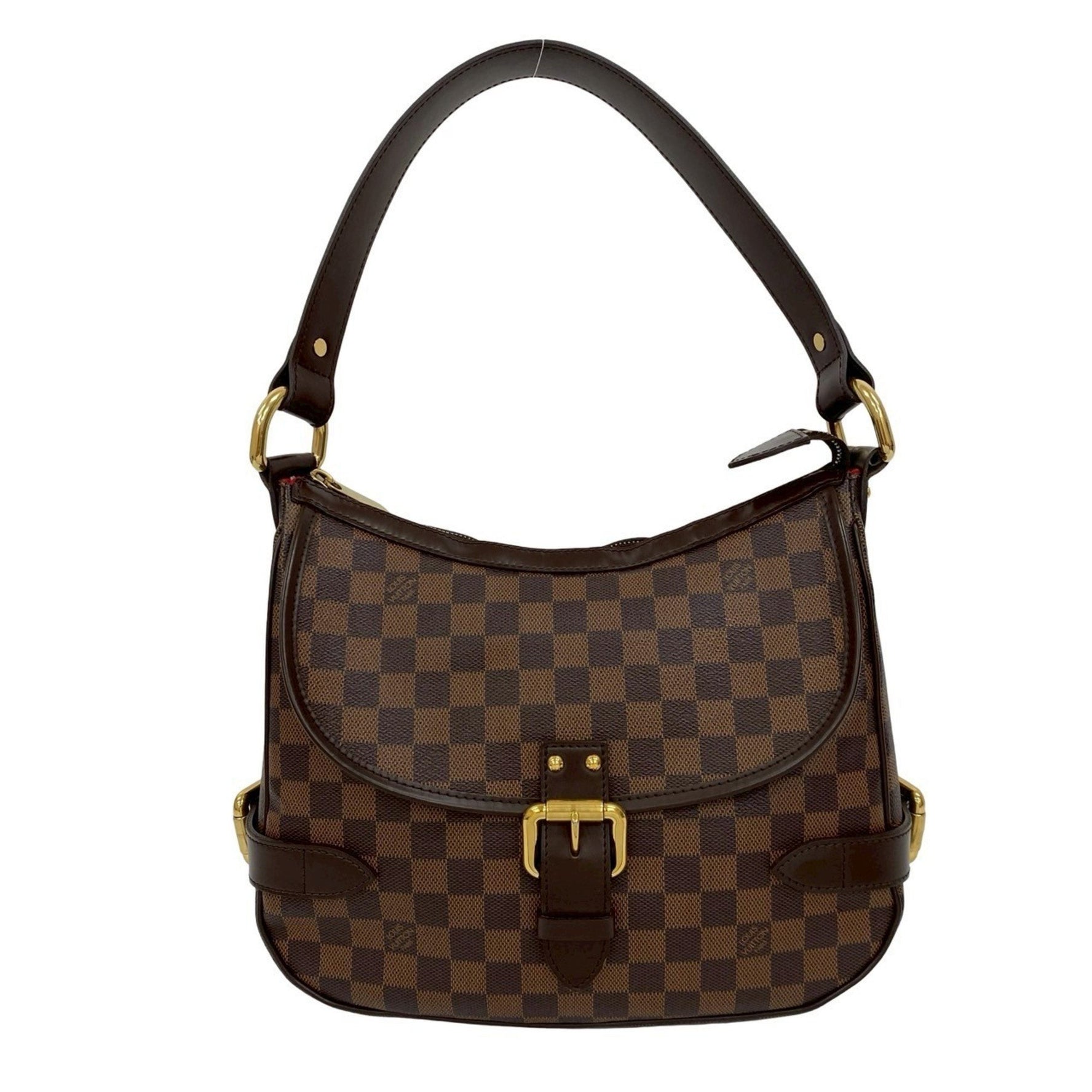 LOUIS VUITTON Highbury Damier Ebene Leather Semi-One Shoulder Bag Tote