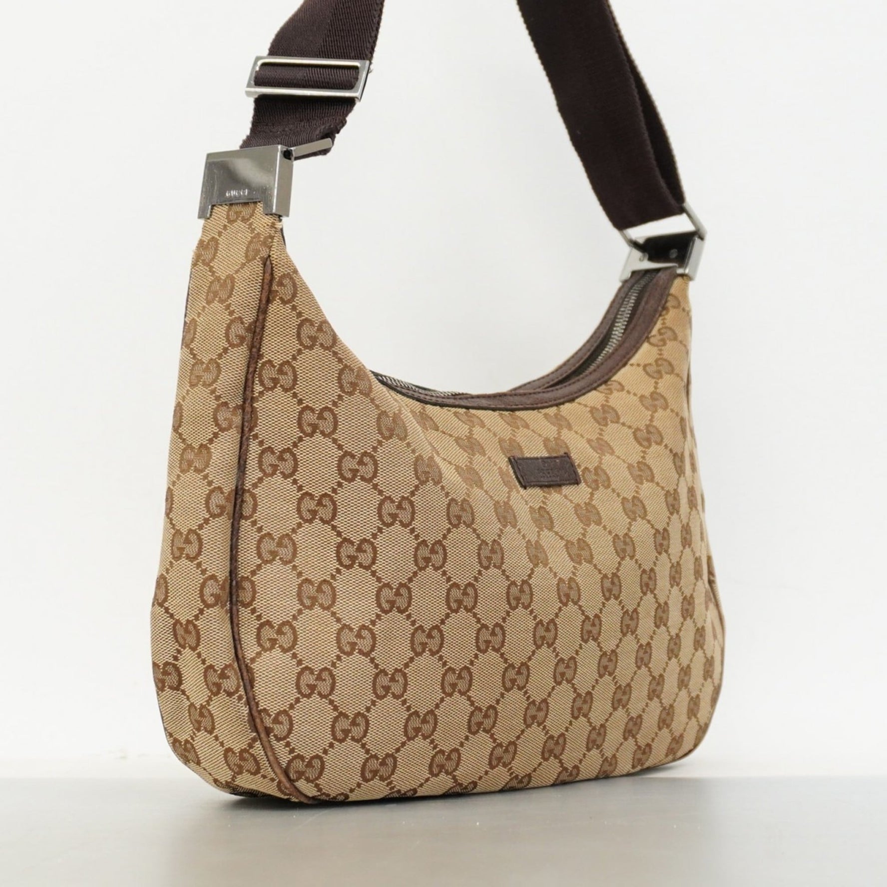 Gucci Shoulder Bag GG Canvas Brown Beige