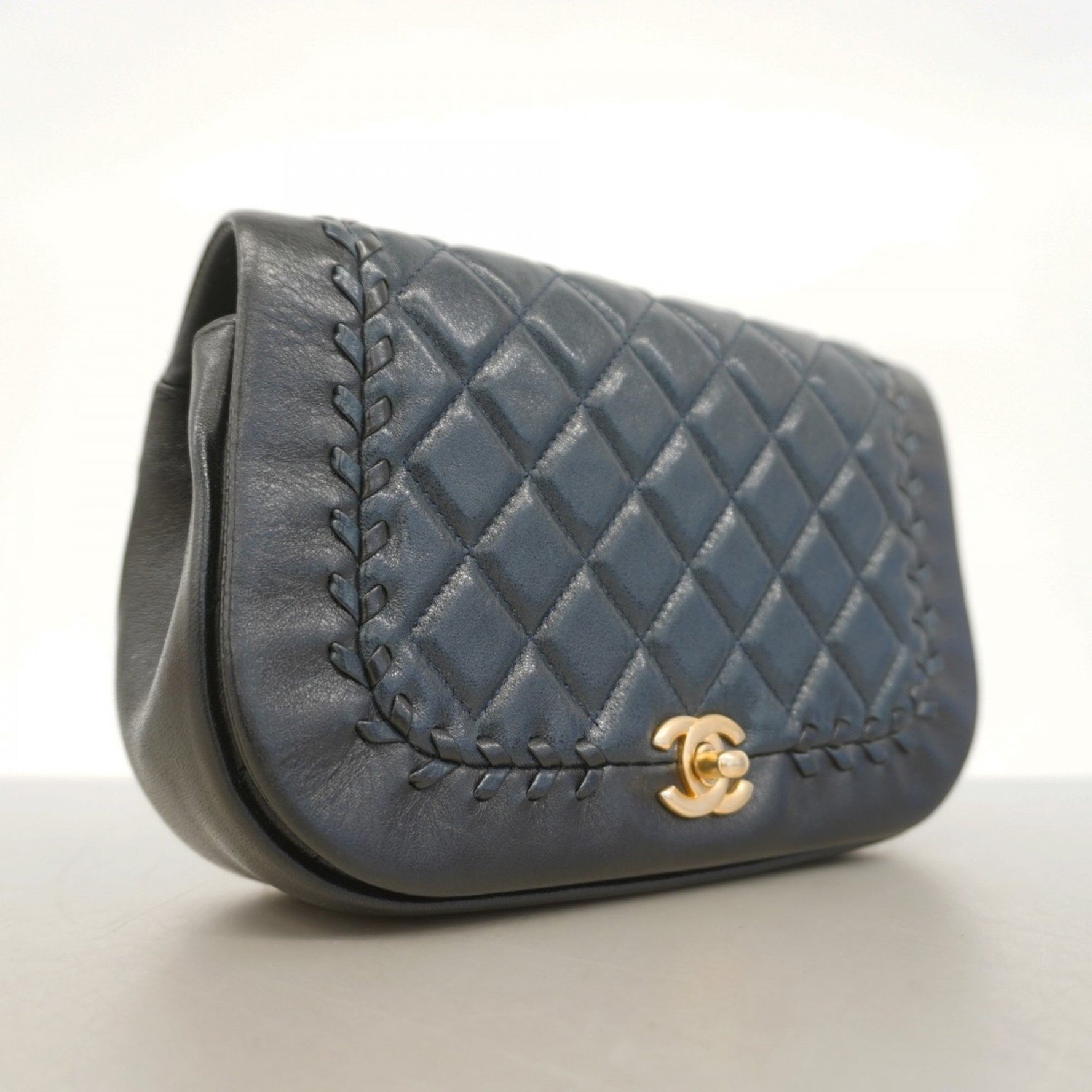 Chanel Matelasse Shoulder Bag with Double Chain, Calfskin