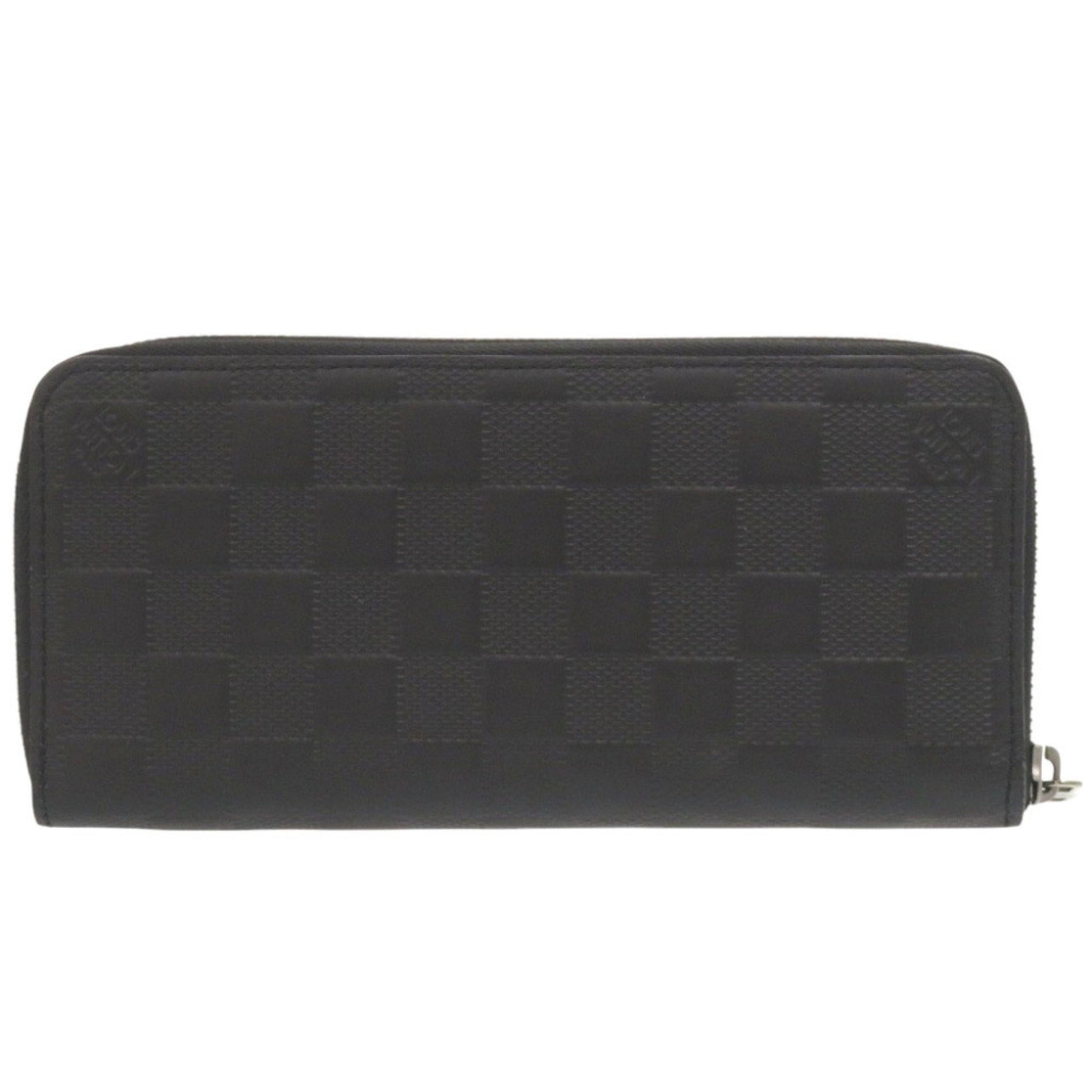 Louis Vuitton Damier Infini Zippy Wallet Vertical Onyx Long Black LV 1518 LOUIS VUITTON 2016