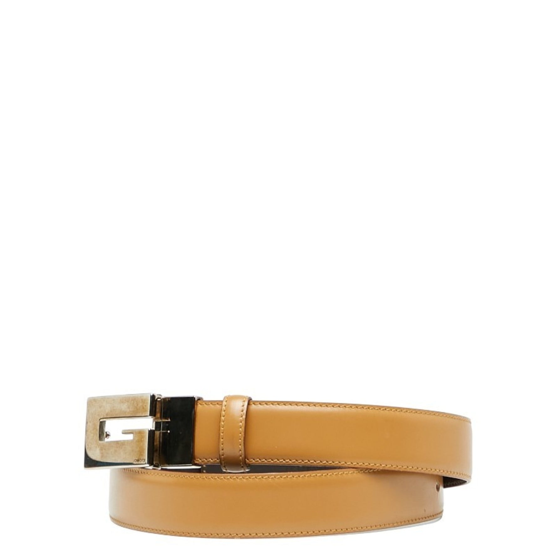 Gucci G Buckle Belt Size: 75/30 036 1766 Silver Leather Metal