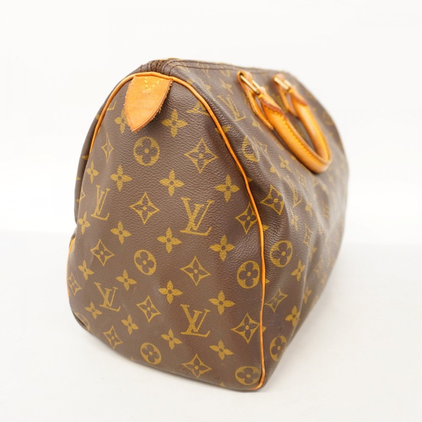 Louis Vuitton Monogram Speedy 35 Handbag M41107 Brown Women's
