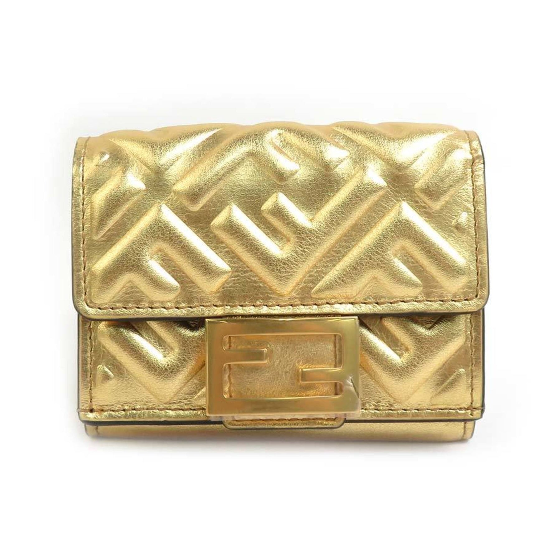 FENDI Tri-fold Wallet Leather Men's