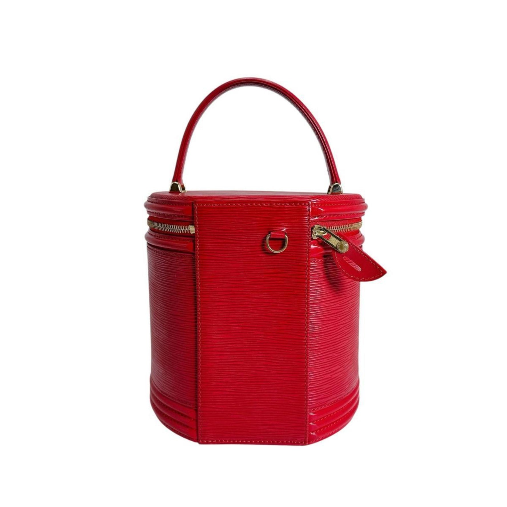 Louis Vuitton Epi Cannes Handbag, Castellian Red