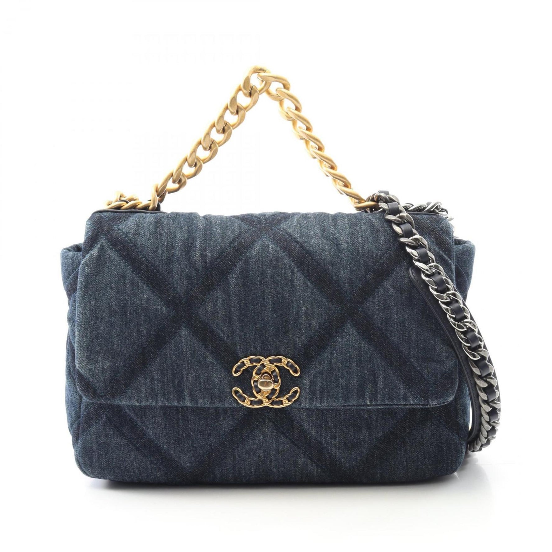 Chanel Matelasse Denim Shoulder Bag