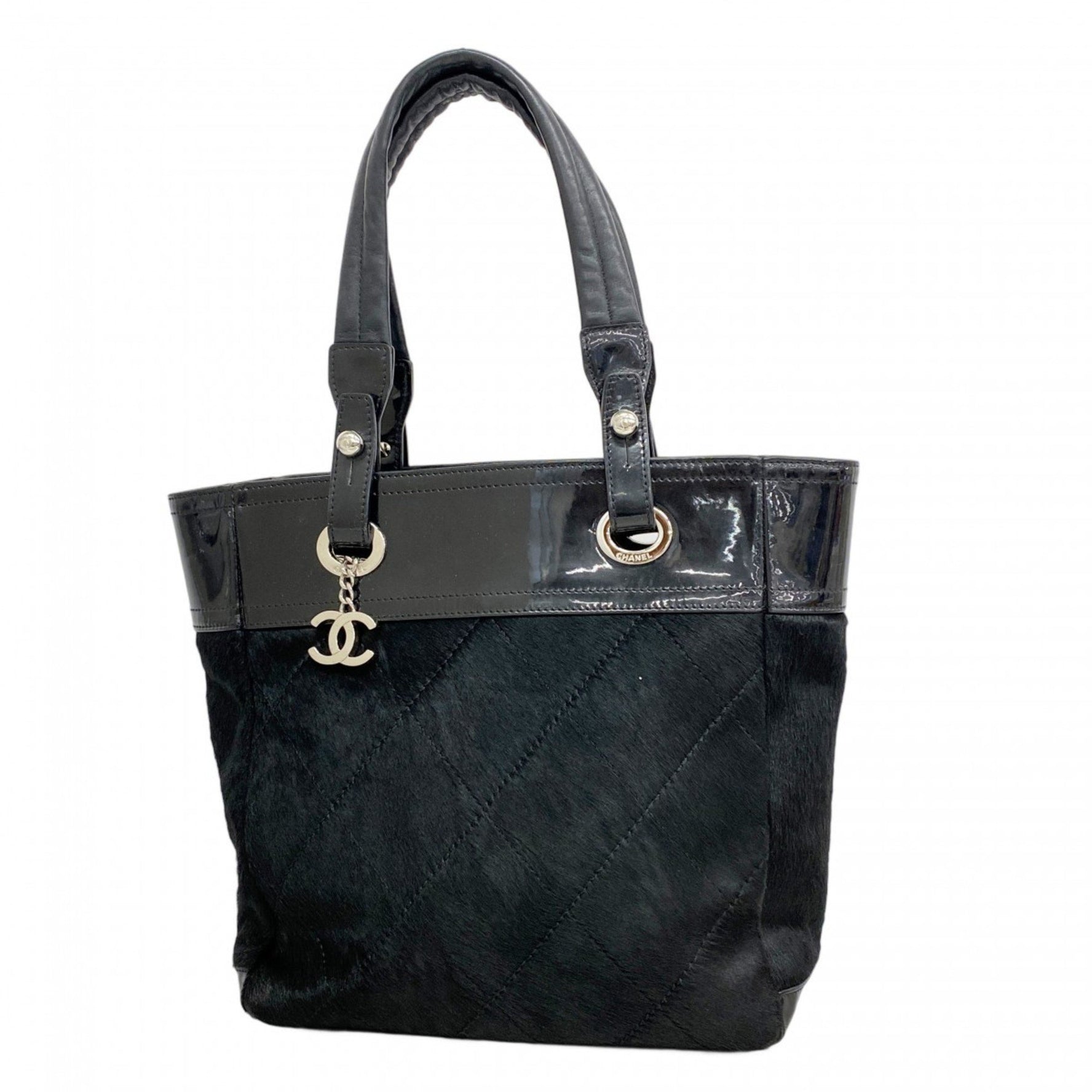 Chanel Paris-Biarritz Tote Bag, Patent Leather and Ponytail