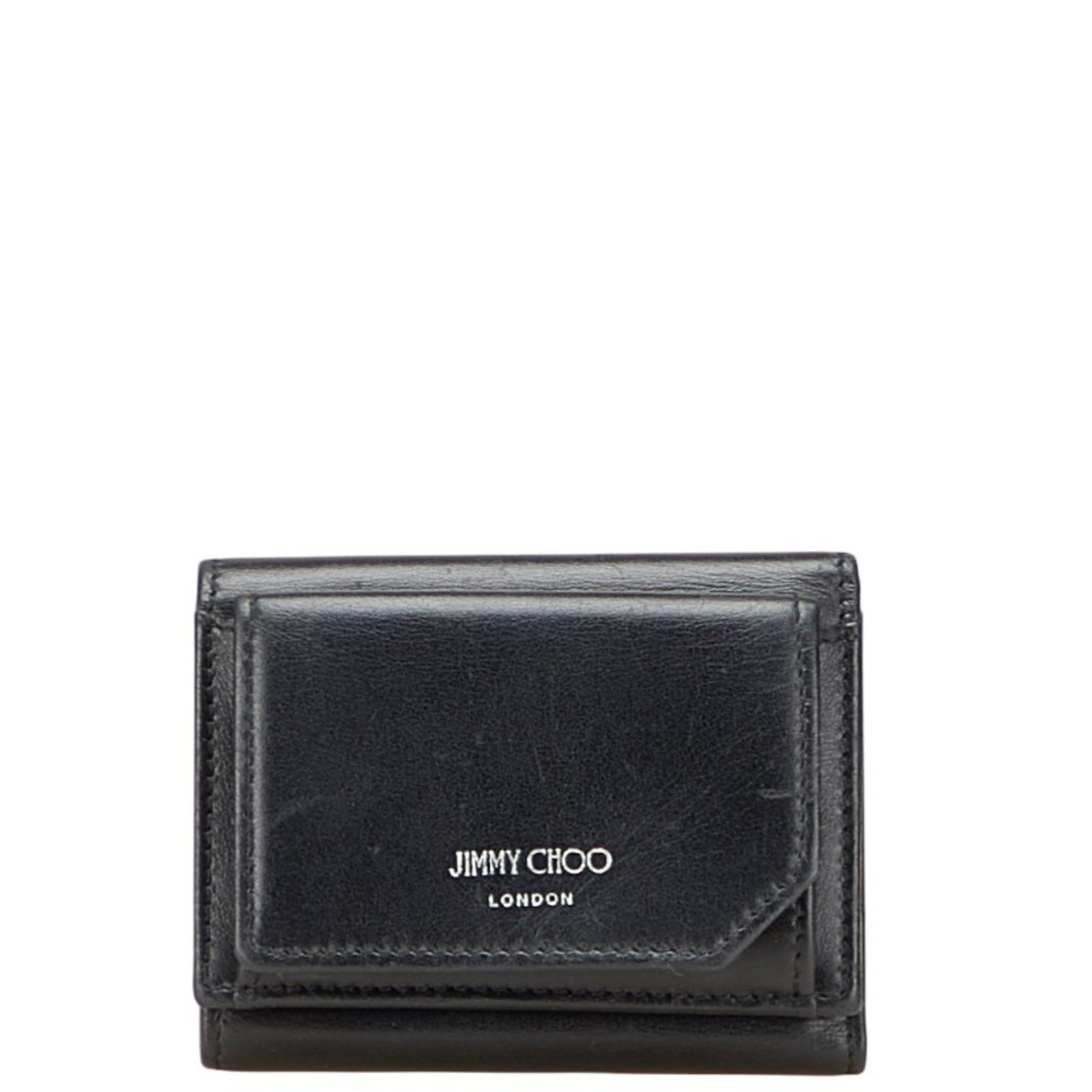 Jimmy Choo HAWLEY tri-fold wallet in leather .