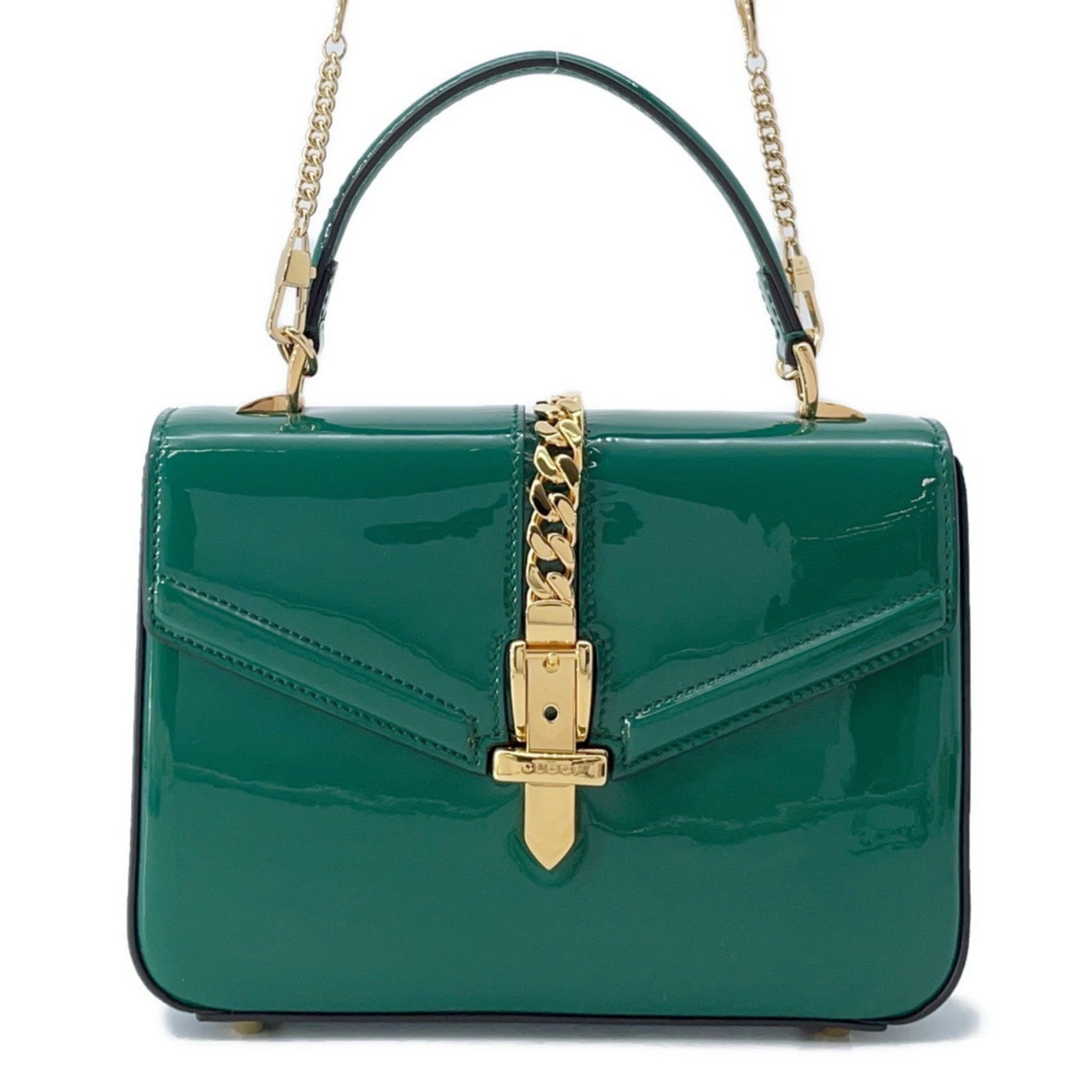 Gucci Handbag Sylvie Patent Shoulder