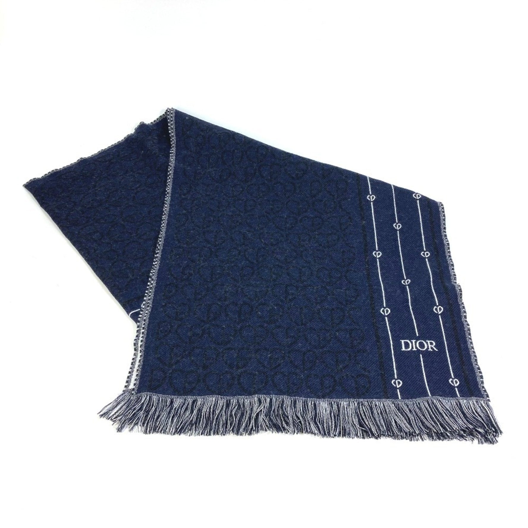 Christian Dior Dior Heart Scarf Wool Men's