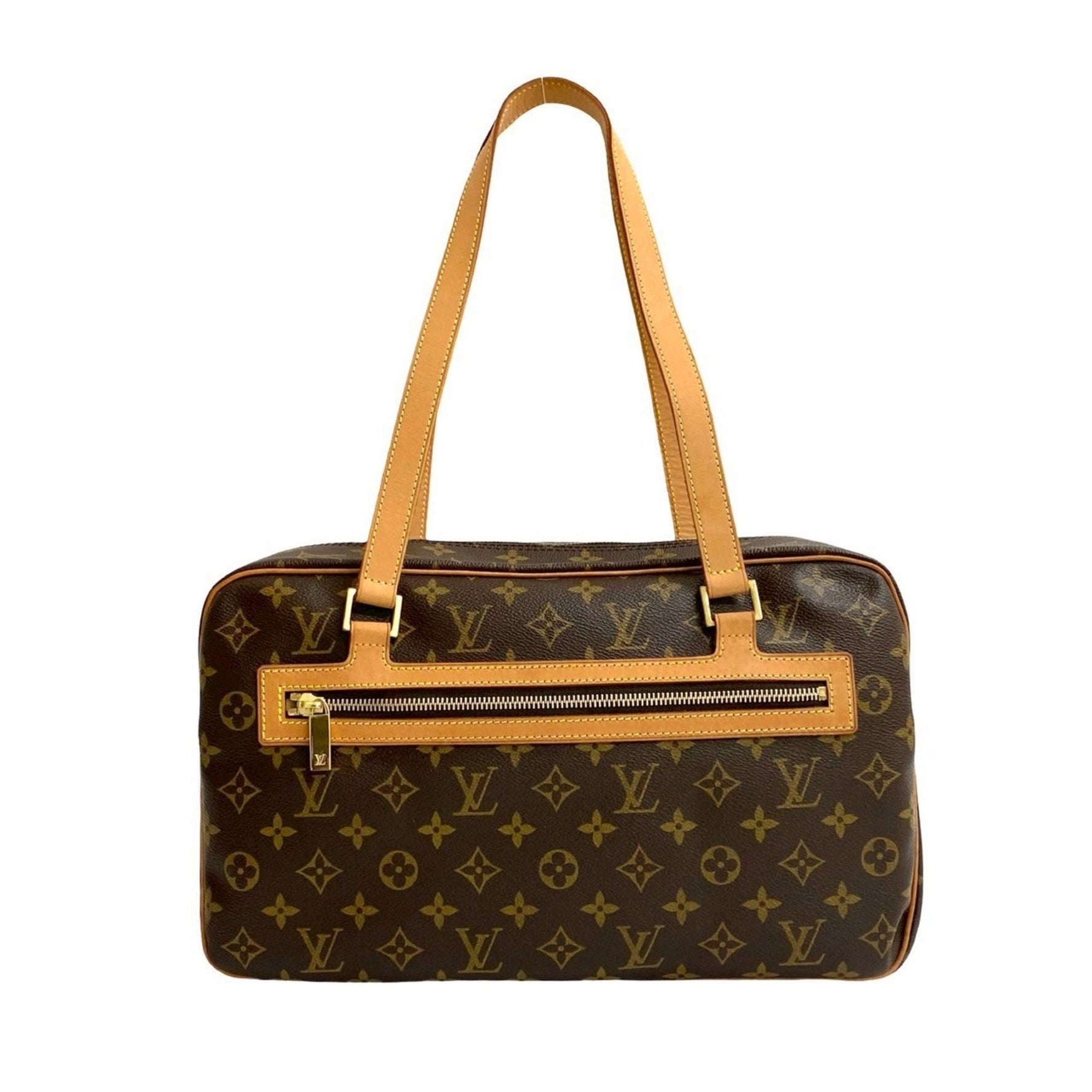 LOUIS VUITTON Vintage Cite GM Monogram Leather Semi-Shoulder Bag/Boston Bag